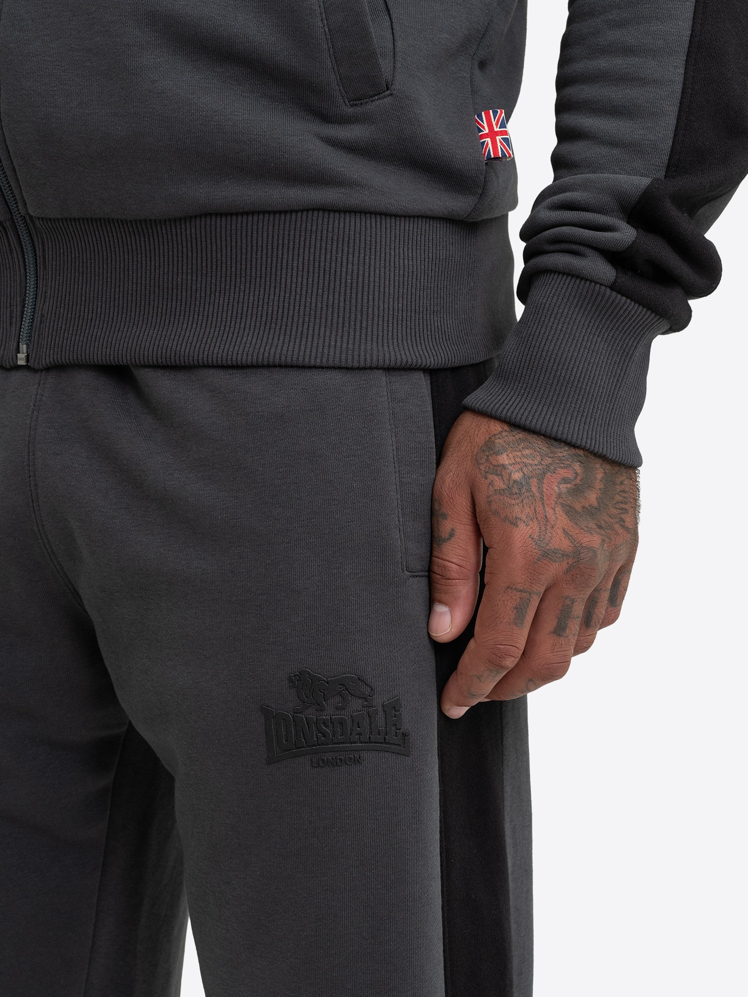 Lonsdale Combinaison d'entraînement »BEICKERTON« 2 zweiteiliges Set, aus Baumwolle und Polyester, schmale Passform