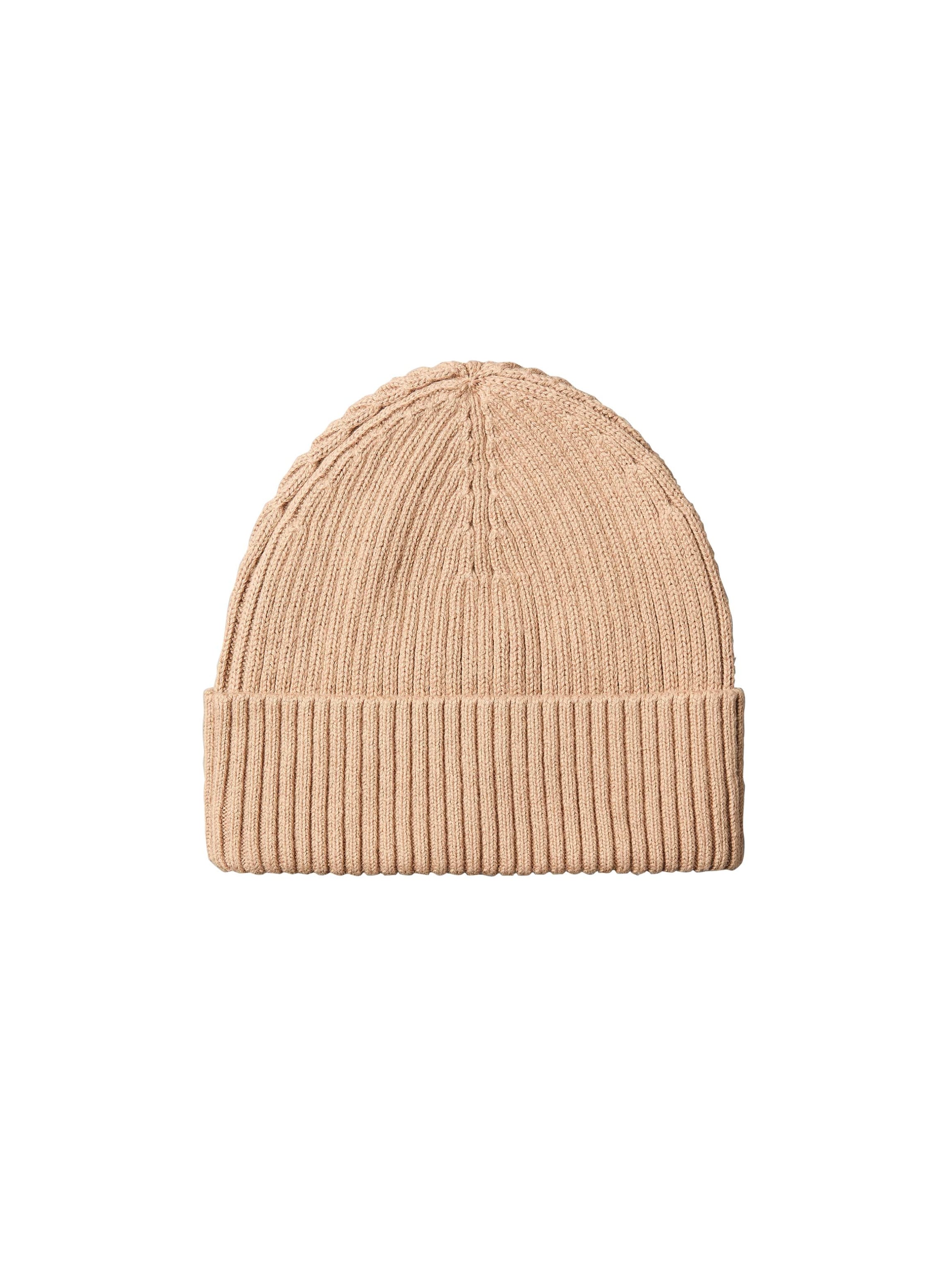 Calvin Klein Bonnet »PATCH CHUNKY RIB COTTON BEANIE« coupe régulière avec logo de marque cousu