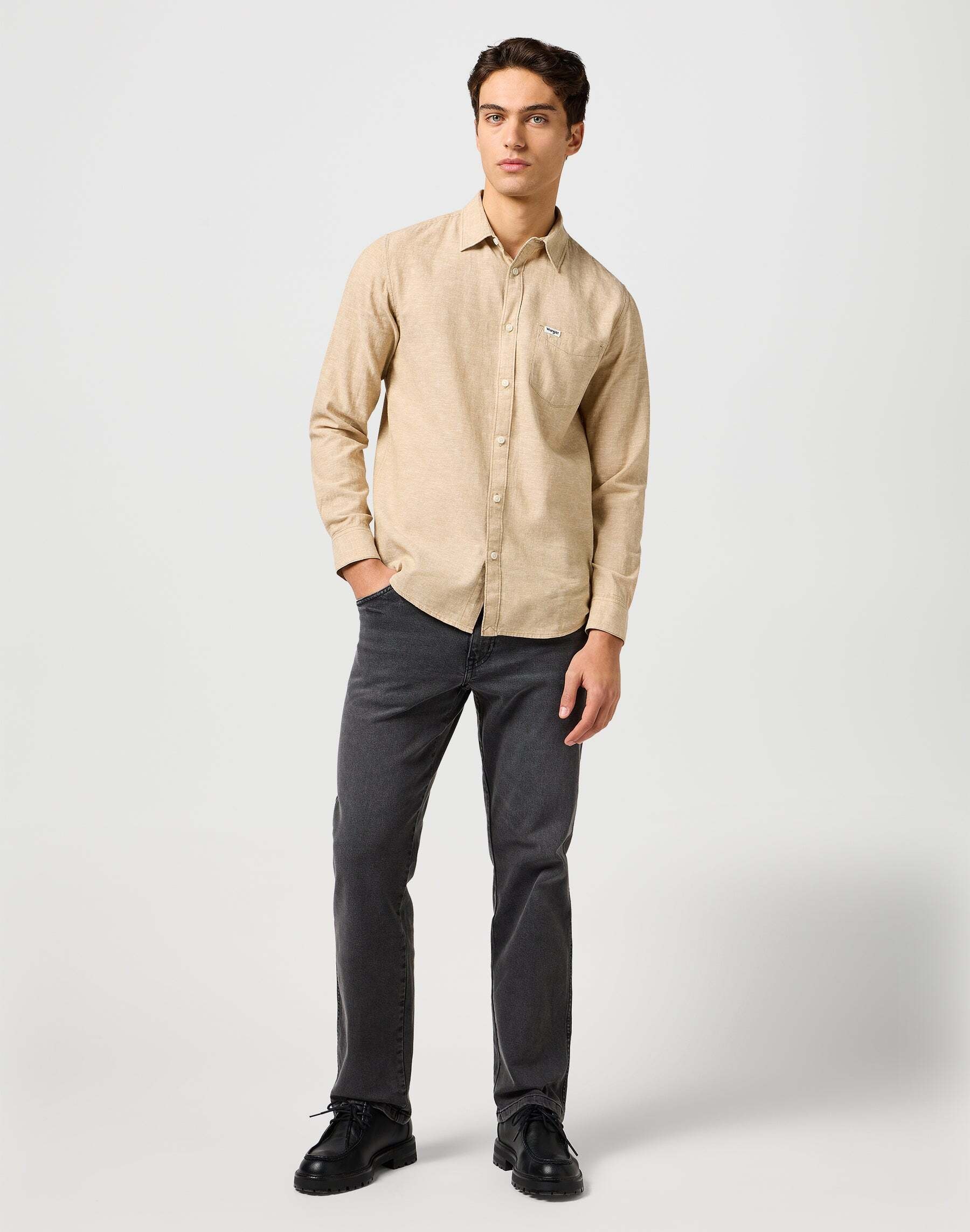 Wrangler Leinenhemd »Wrangler Leinenhemd 1 Pkt Shirt«