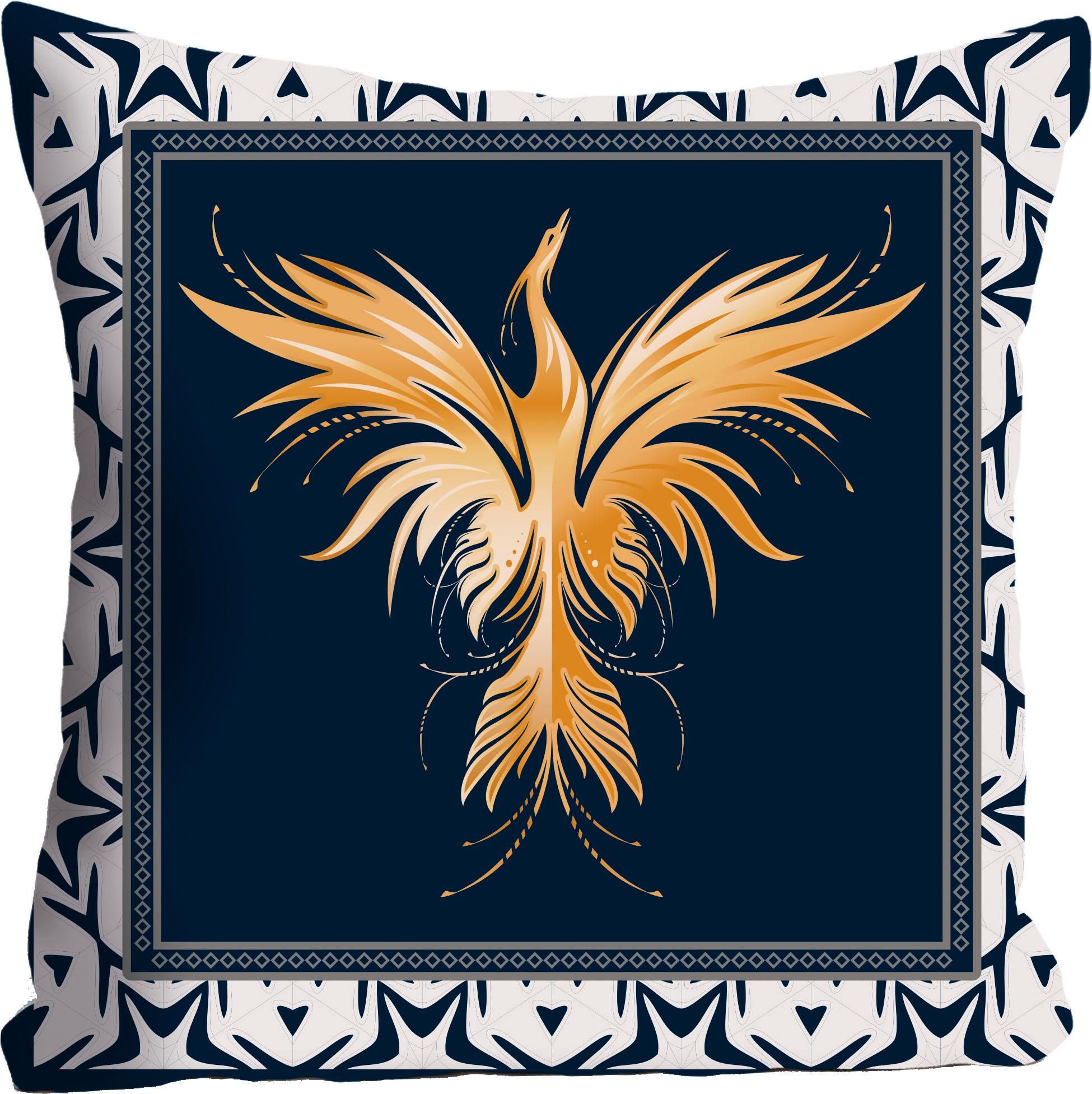 Image of queence Dekokissen ""Phoenix"," Kissenhülle ohne Füllung, 1 Stück
