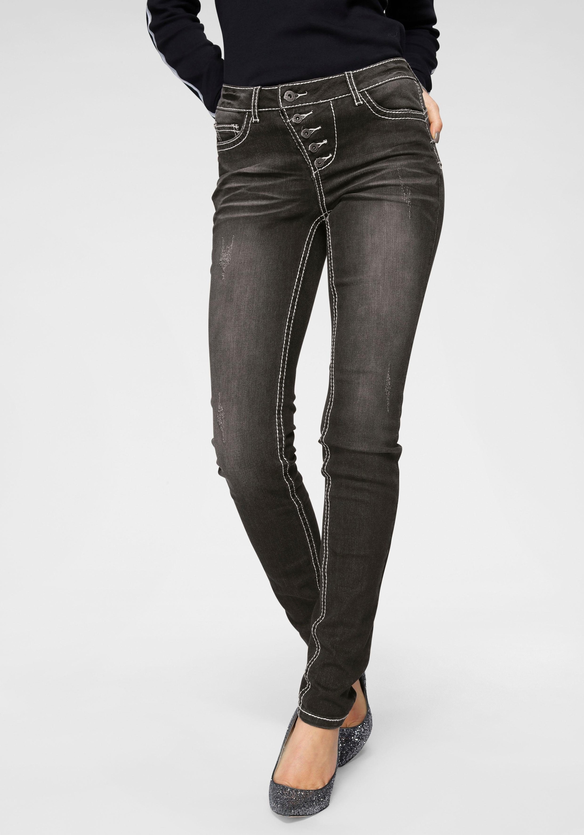 Slim-fit-Jeans »Heavy Washed - Shaping«, Mid Waist