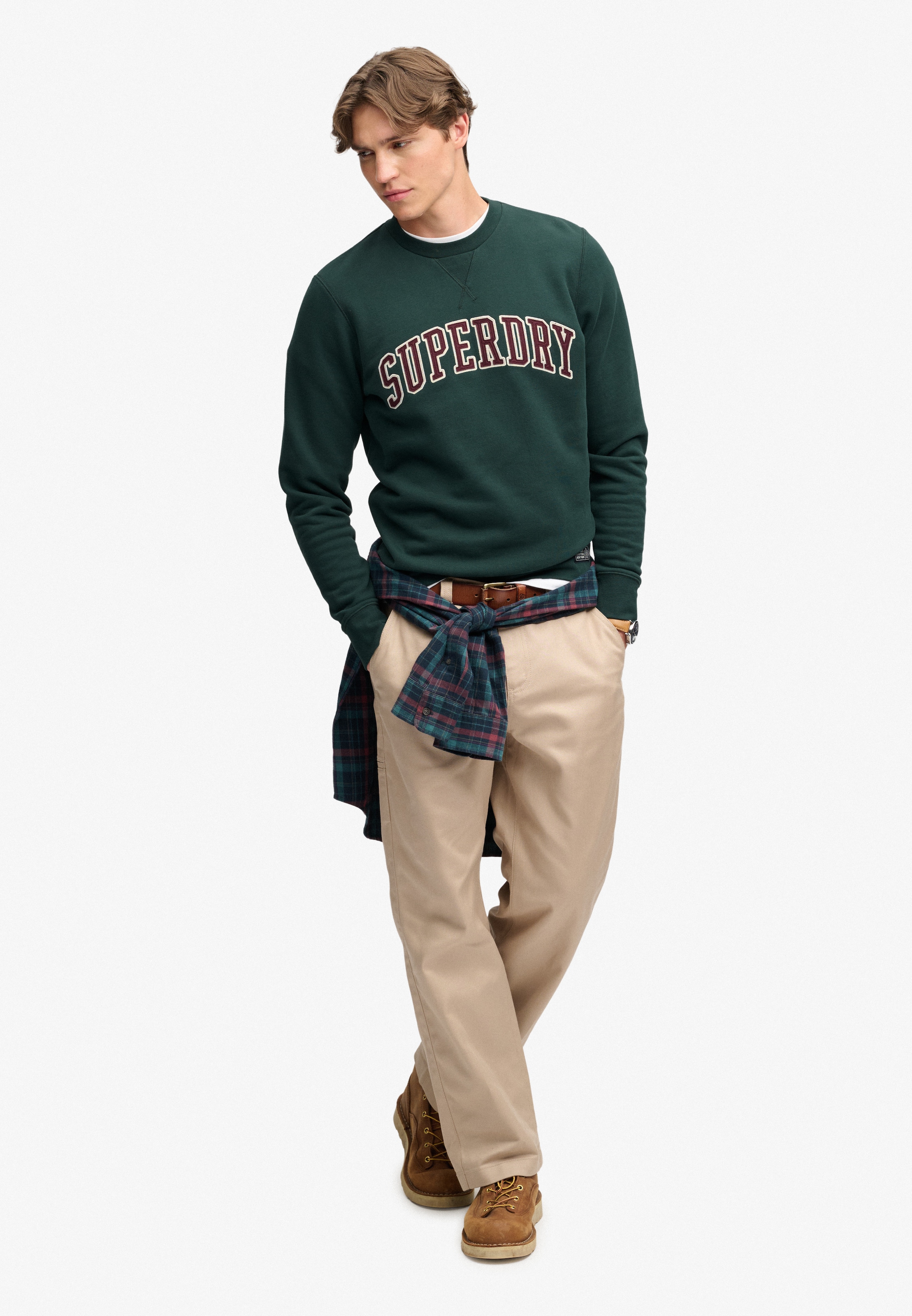 Superdry Sweatshirt »ATHLETIC APPLIQUE RELAXED CREW«, Baumwollmischung, relaxed fit
