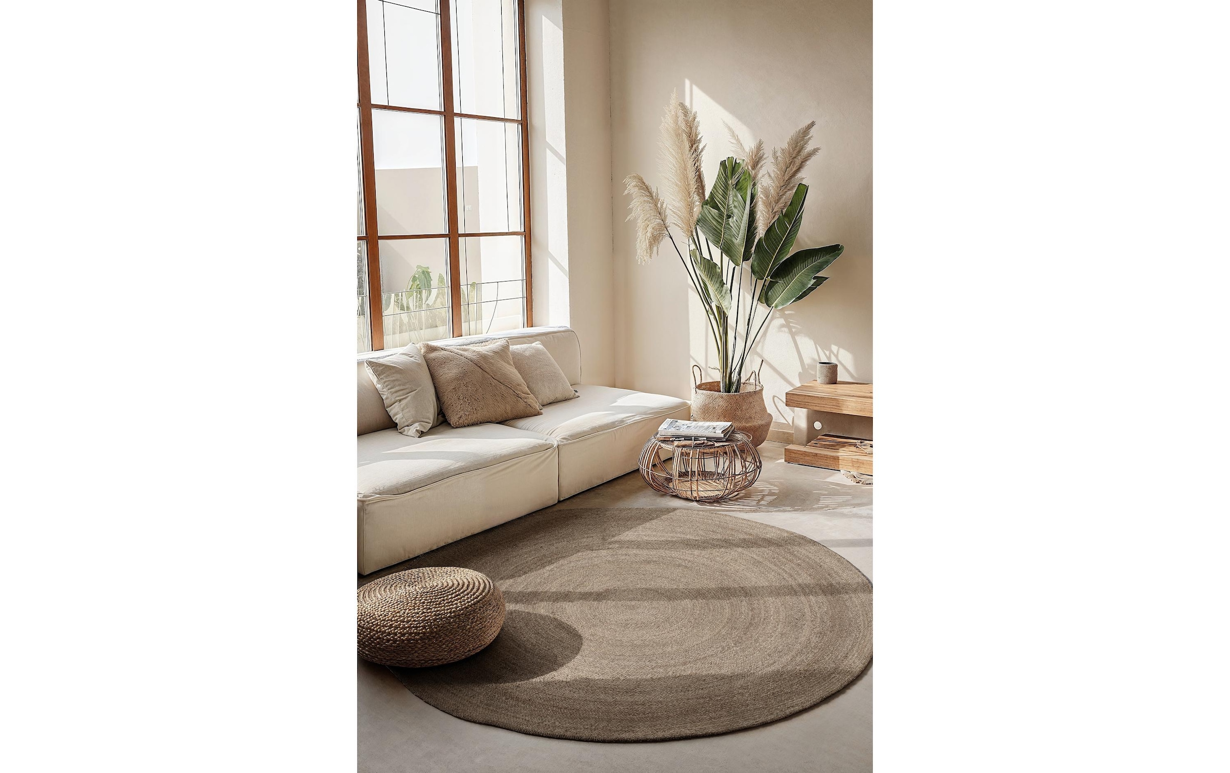 HANSE Home Tapis »Rangpur Juteteppich, in rund und oval« ovale 10 mm Höhe tissé à la main, 100% jute, naturel, salon, hall, bohème, scandinave