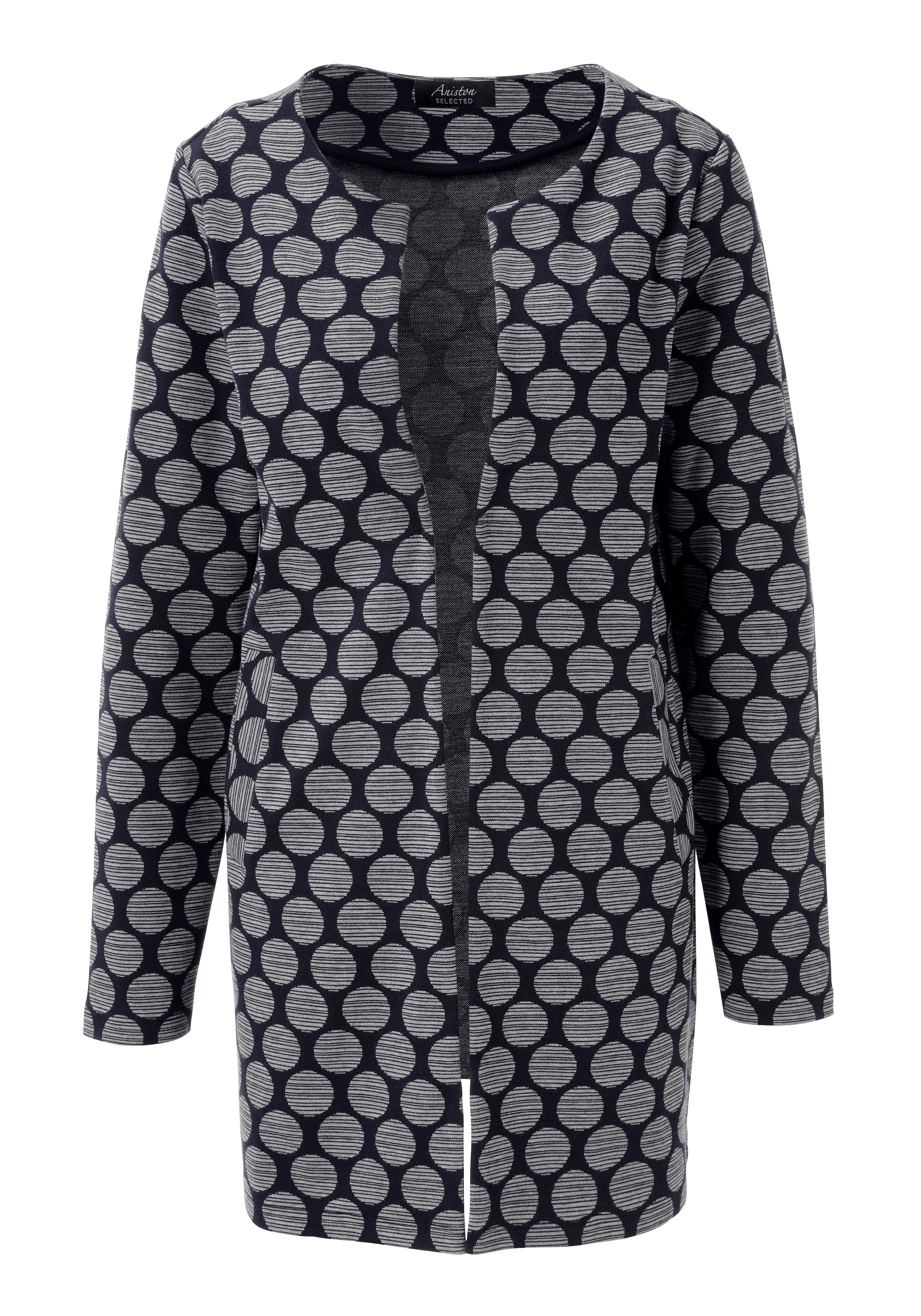Aniston SELECTED Blazer long en longueur mode avec pois rayés - NOUVELLE COLLECTION