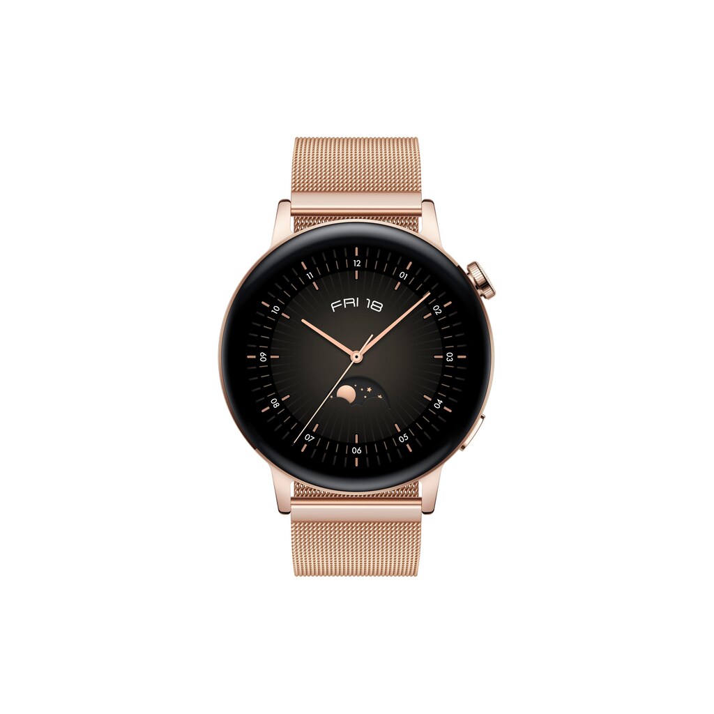 Huawei Smartwatch »Huawei Watch GT3 42 mm Milanese«, (Harmony OS)