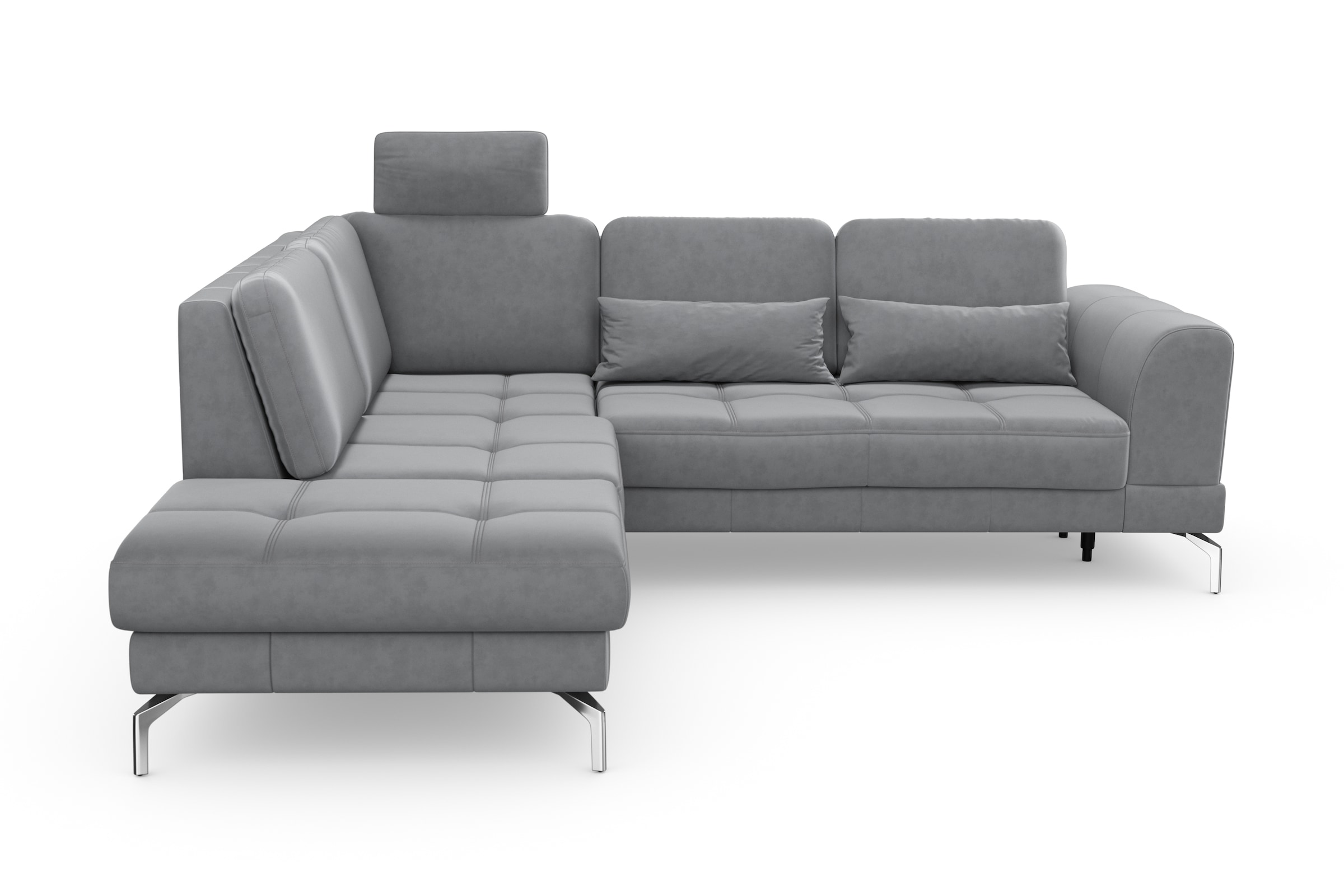 sit&more Ecksofa »Bendigo L-Form« inklusive Sitztiefenverstellung, Bodenfreiheit 15 cm, in 2 Fussfarben