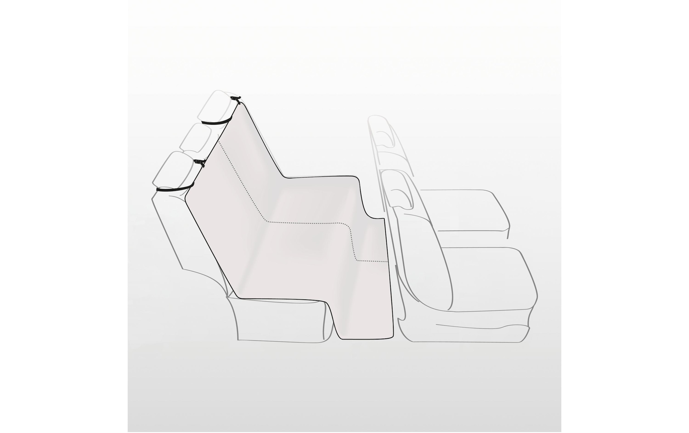 TRIXIE Couverture de voiture pour animaux »Auto-Schondecke«