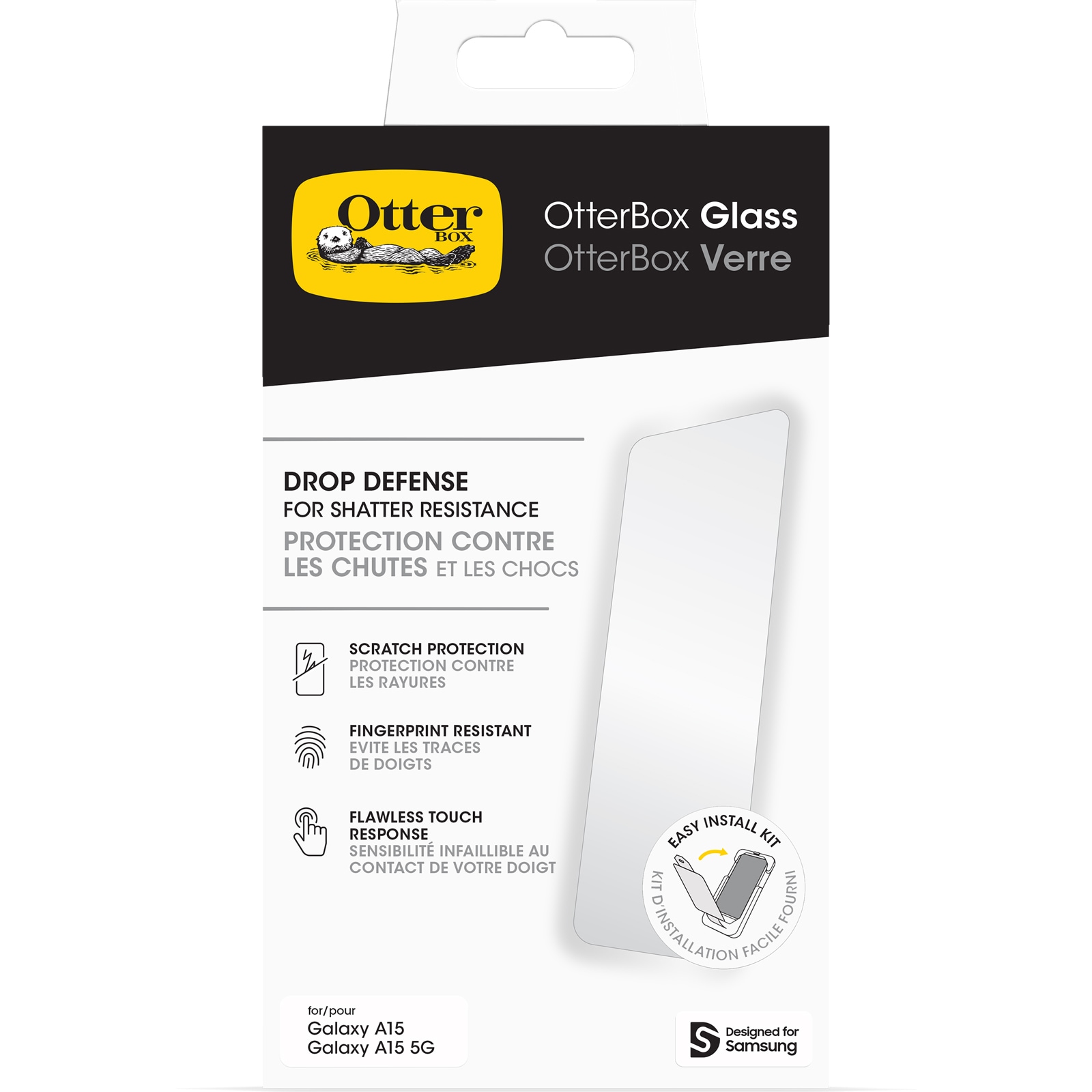 Otterbox Displayschutzglas »Glass Displayschutz«, für Samsung Galaxy A15-Samsung Galaxy A15 5G, Bildschirmschutz