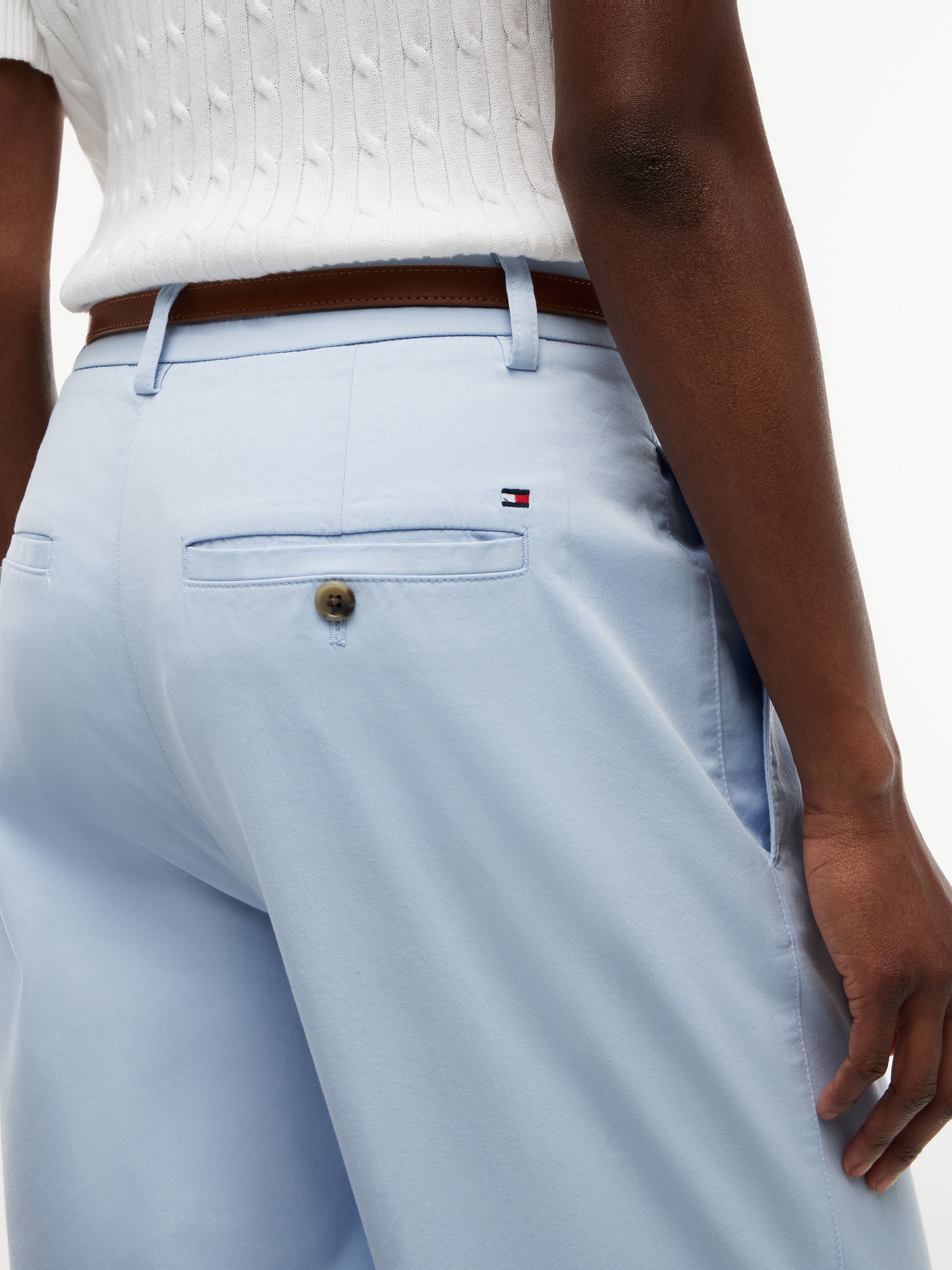 Tommy Hilfiger Chinos »COTTON SLIM STRAIGHT CHINO«  mélange coton, coupe droite
