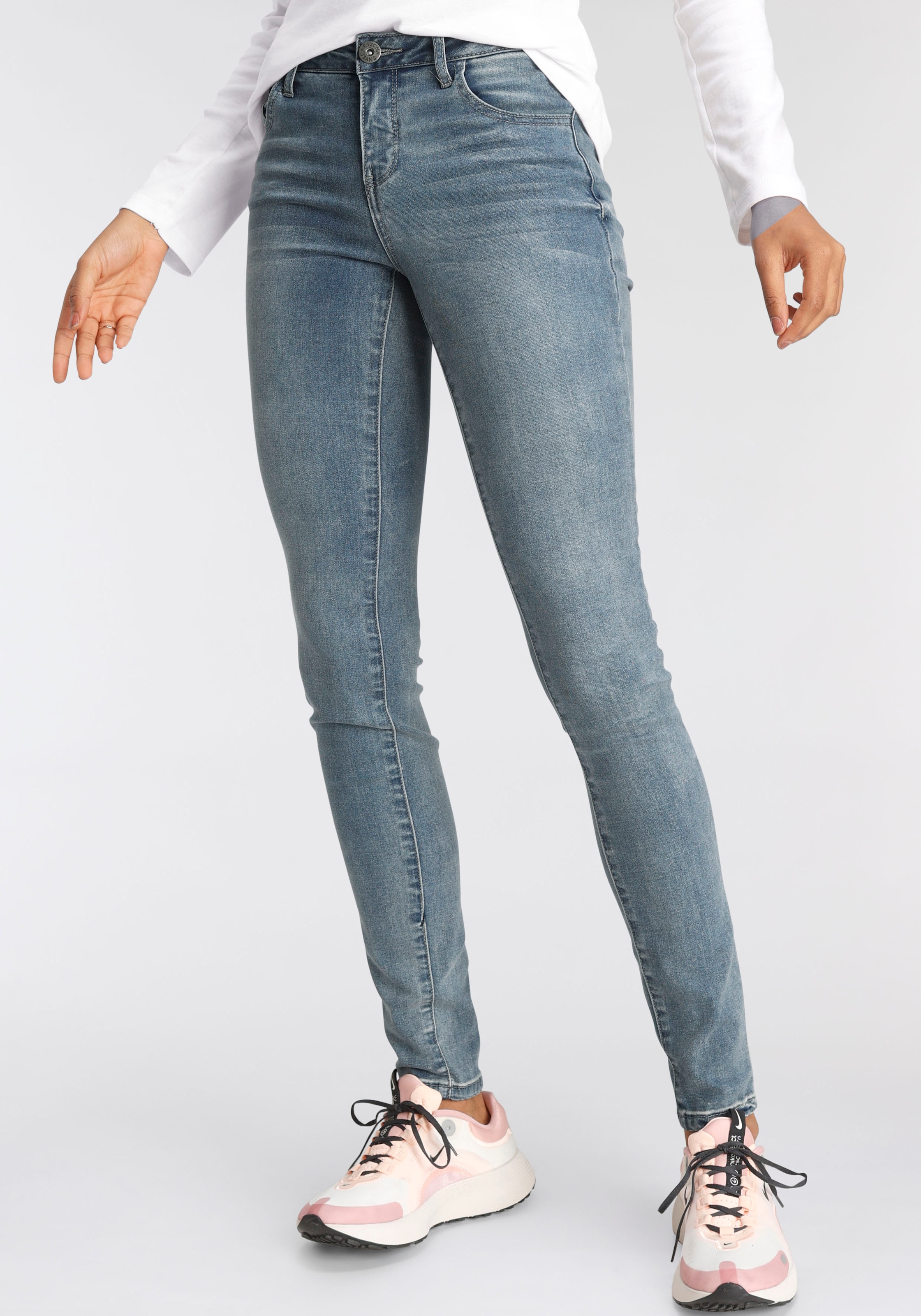 versandkostenfrei auf Waist »Ultra-Stretch«, Arizona Skinny-fit-Jeans Mid