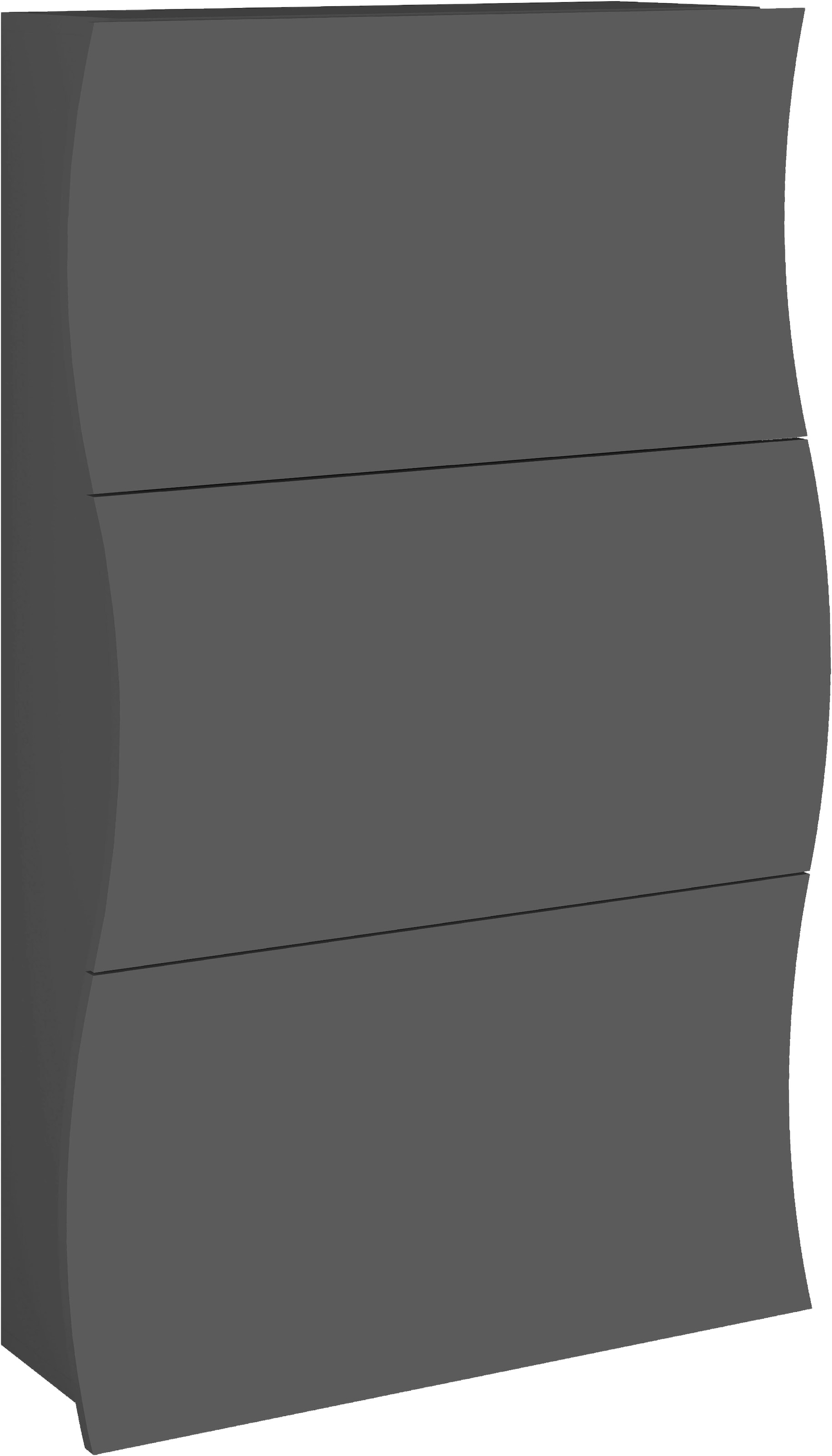 Image of Home affaire Schuhschrank "Onda Schuhschrank mit 3 Klappen Schuhkommode, Made in Italy" Schmaler Schuhschrank, Anthrazit matt mit Platz für ca. 18 Paar Schuhe