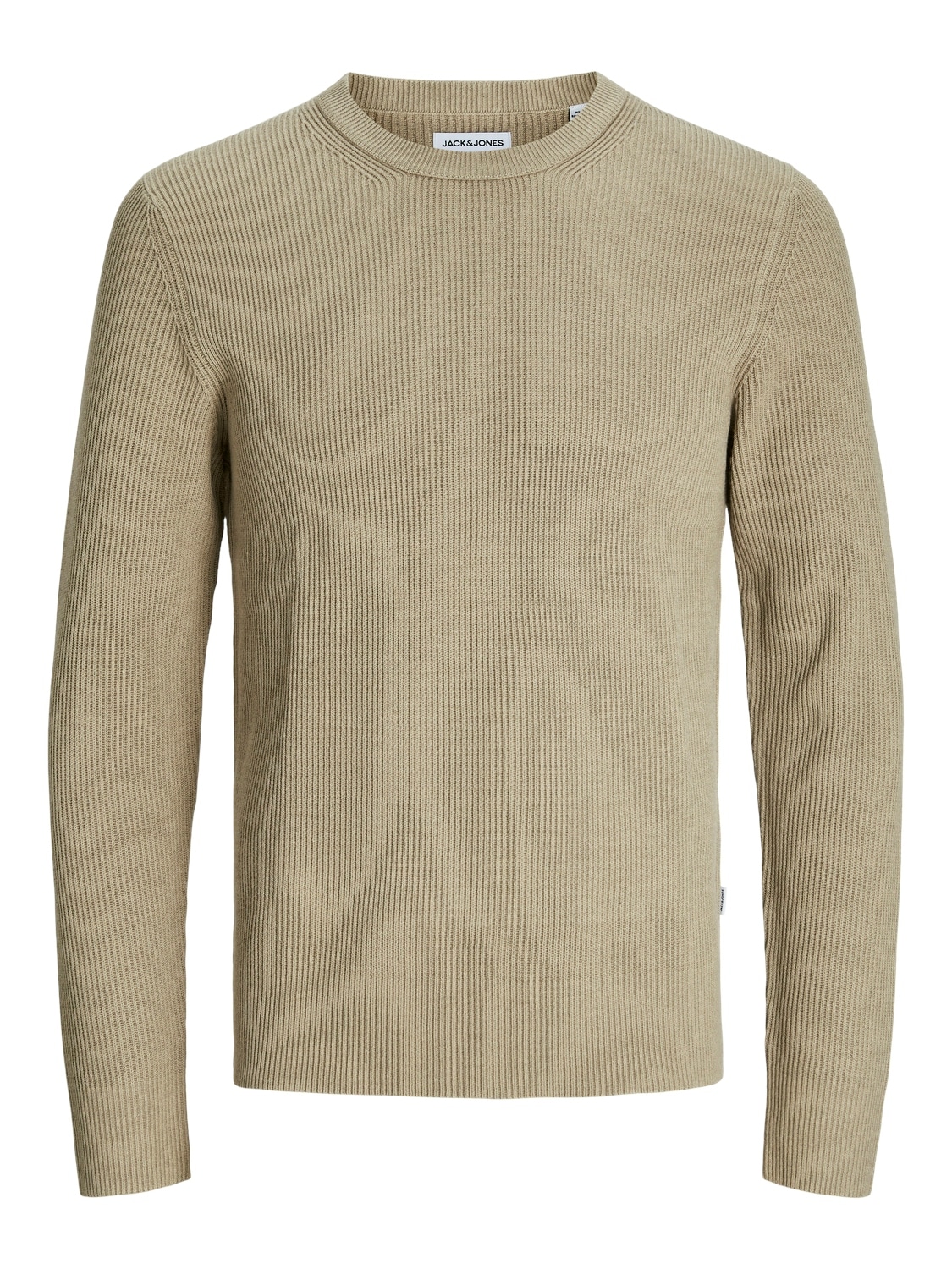 Jack & Jones Pull à col rond »JJEPERFECT – Pullover mit pflegeleichter Qualität, Structure Fit« unifarben, modisch, regular fit, Strick, Rundhals