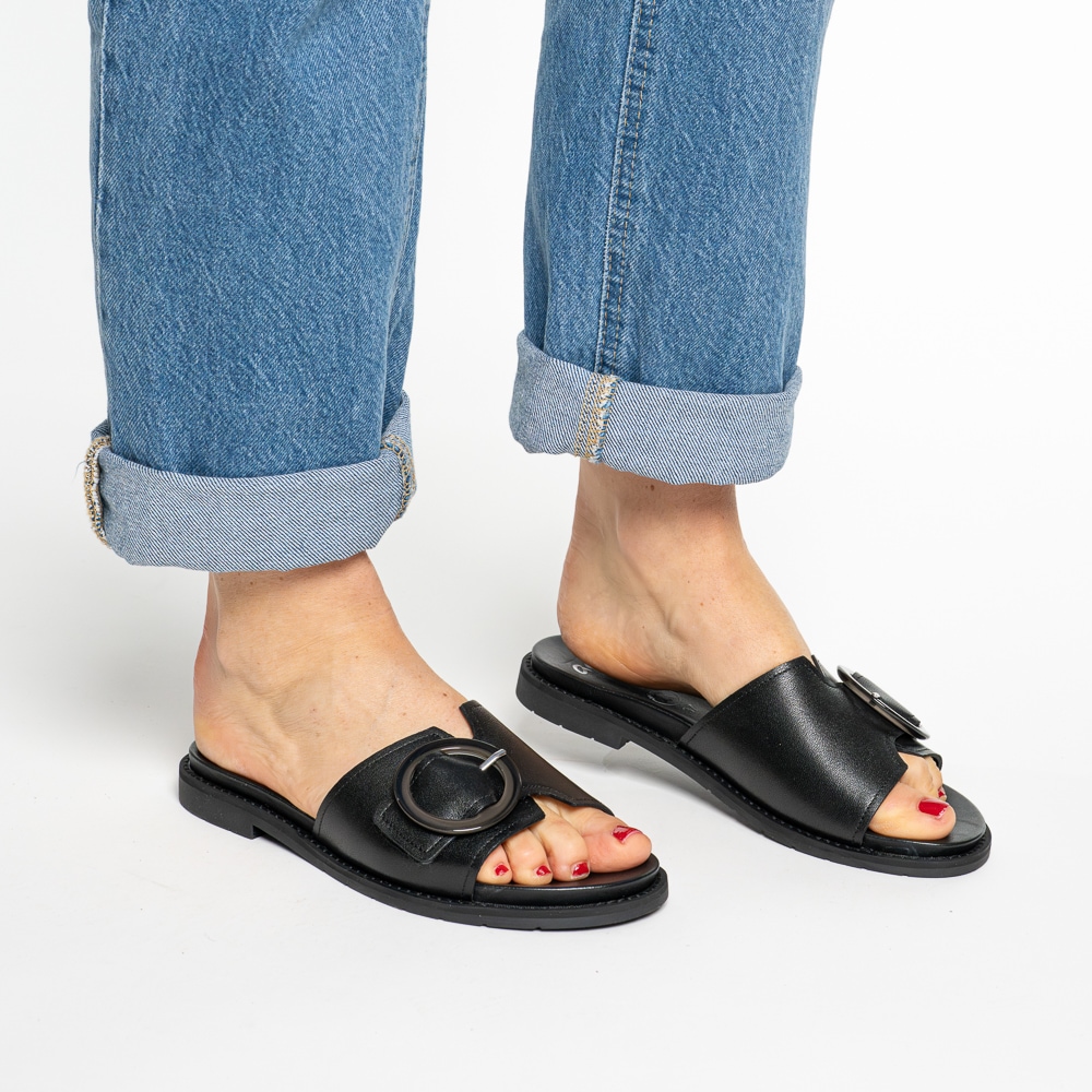Ara Pantolette »ELBA«  Sommerschuh, Schlupfschuh mit Zierschnalle, in Weite G (= weit)