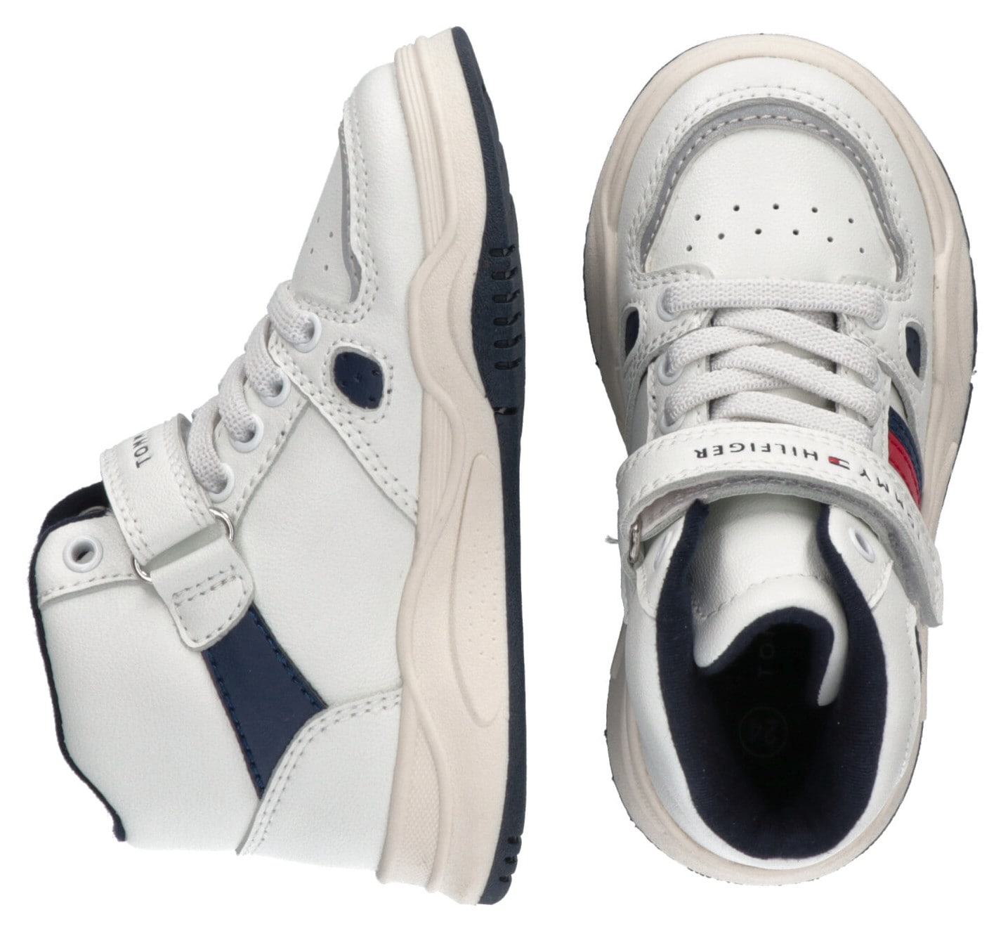 bestellen HIGH in »STRIPES Sneaker Tommy Hilfiger Trendige Mindestbestellwert LACE-UP/VELCRO cooler TOP ohne Farbkombi SNEAKER«,