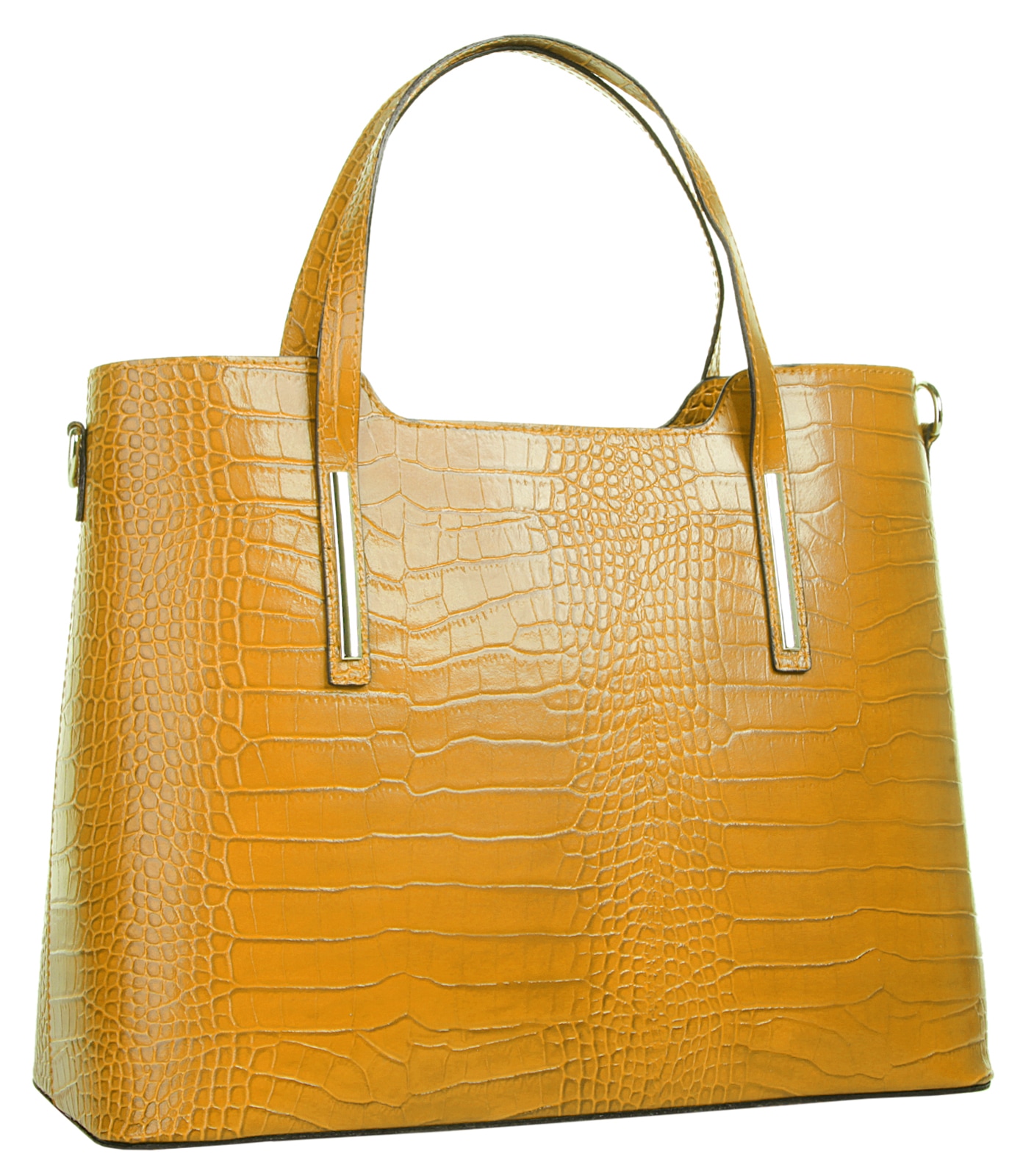 Cluty Henkeltasche, echt Leder, Made in Italy