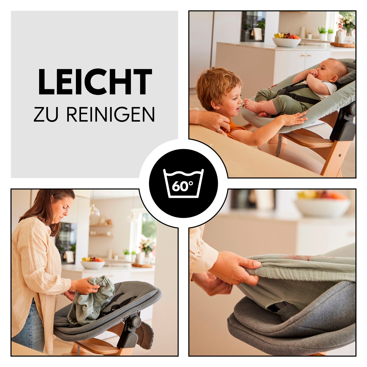 Hauck Housse de siège pour enfant »Schonbezug für Babywippe; Highchair Bouncer Cover« Schonbezug für Babywippe Highchair Bouncer/High Chair Bouncer Eco