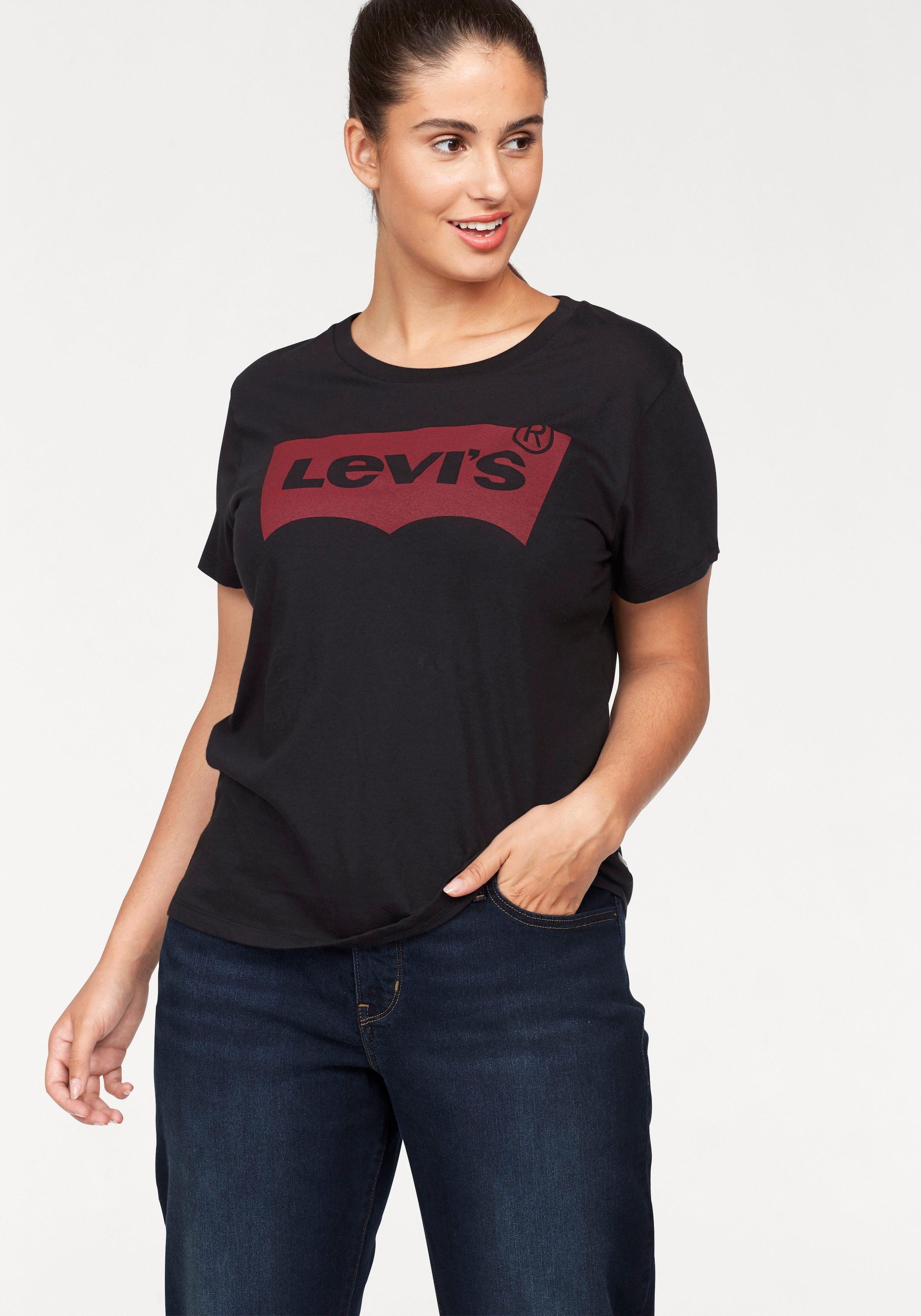 Levi's® Plus T-Shirt »Perfect Tee«, mit Batwing-Logo