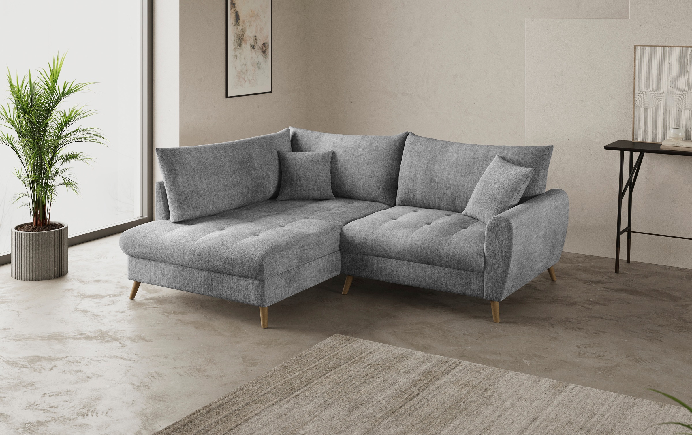 Mr. Couch Ecksofa »Blackburn II, L-Form«, Mit Kaltschaumpolsterung bis 140 kg belastbar