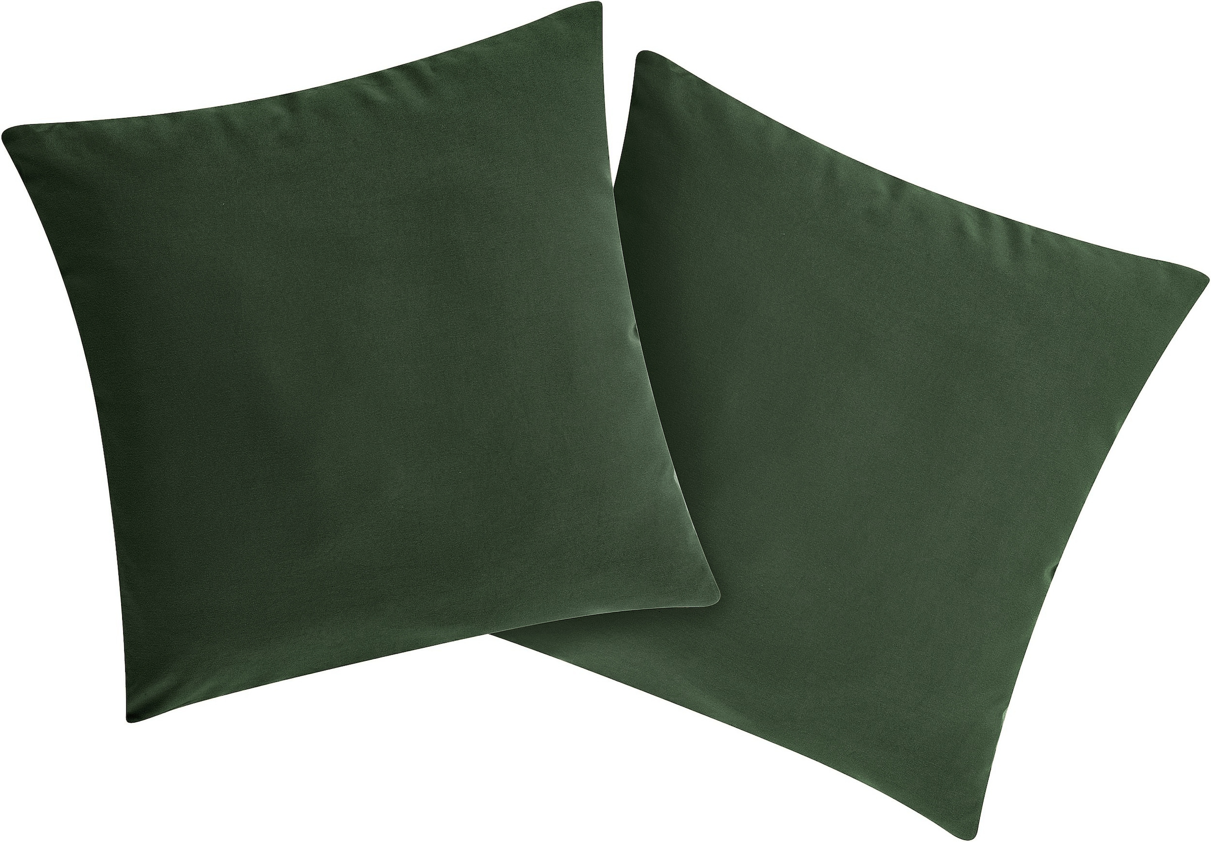 Bruno Banani Coussin décoratif »Lagan« Lot de 2, uni, housses de coussin sans rembourrage, 40 x 40 cm,