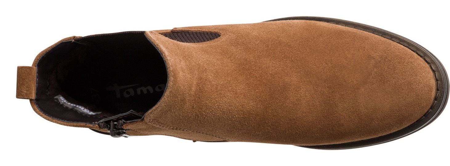 Tamaris Chelseaboots, Blockabsatz, Stiefelette, Businessschuh mit Touch It-Ausstattung