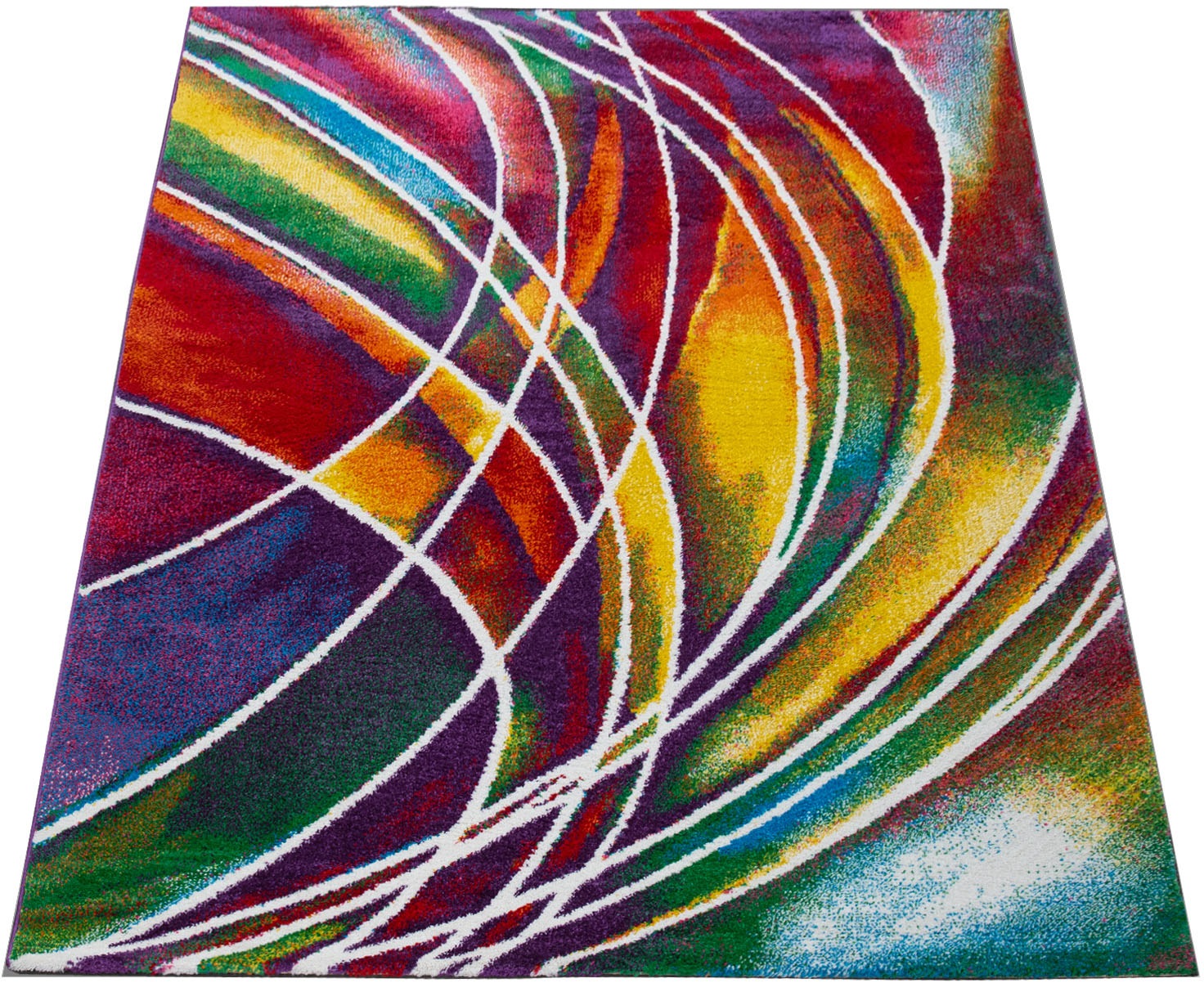 Image of Paco Home Teppich »Canvas 902«, rechteckig, 16 mm Höhe, Kurzflor, modernes Design, ideal im Wohnzimmer & Schlafzimmer bei Ackermann Versand Schweiz