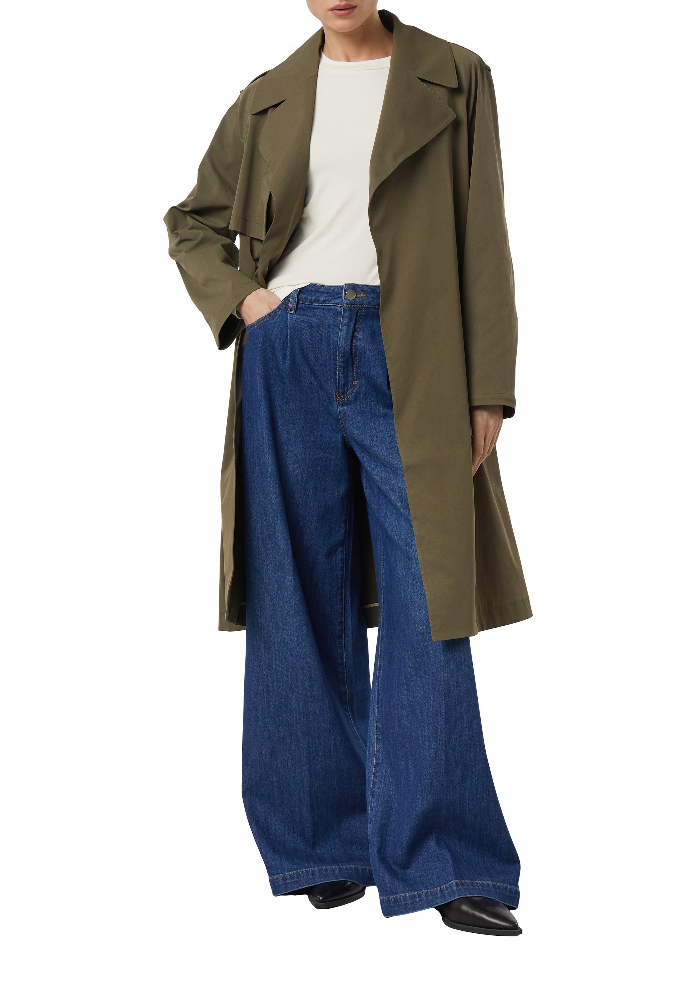 Comma Trench-coat avec ceinture à nouer