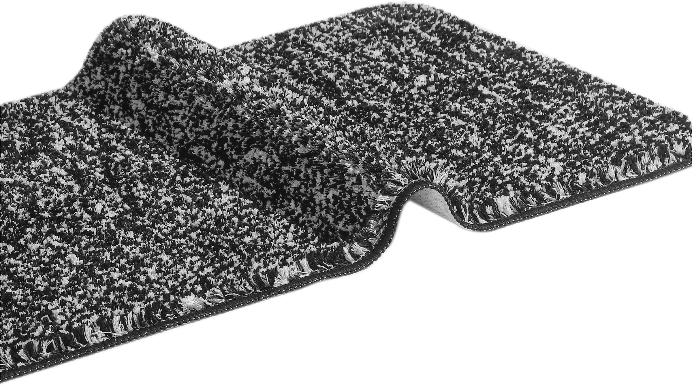 my home Tapis de bain »Vanessa meliert, Badvorleger, Badezimmer Teppich, Duschvorleger« Höhe 20 mm Badteppich, weiche Haptik, unifarben