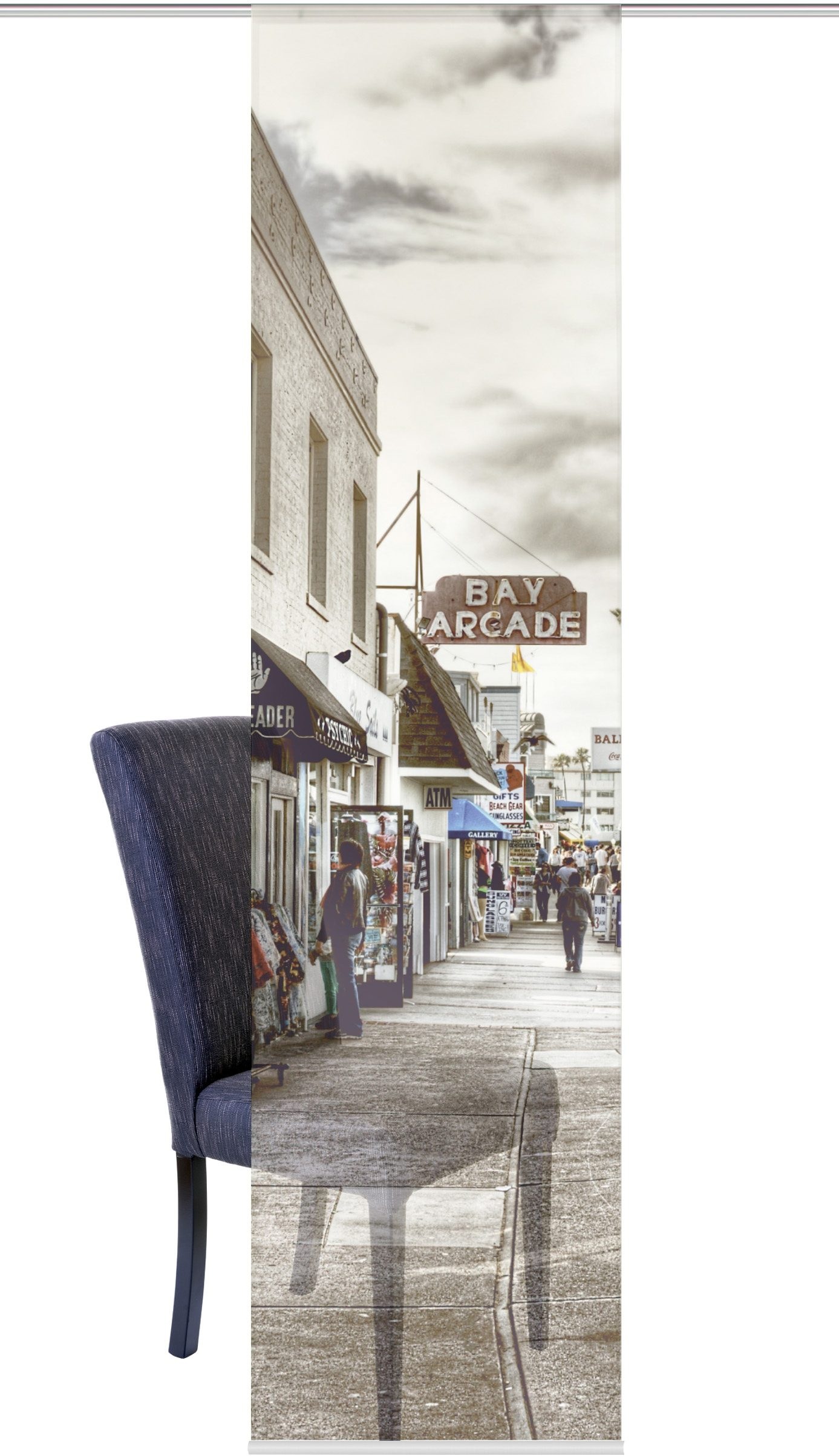 Image of HOME WOHNIDEEN Schiebegardine »SINGAPUR«, (1 St.), HxB: 245x60, inkl. Befestigungszubehör bei Ackermann Versand Schweiz