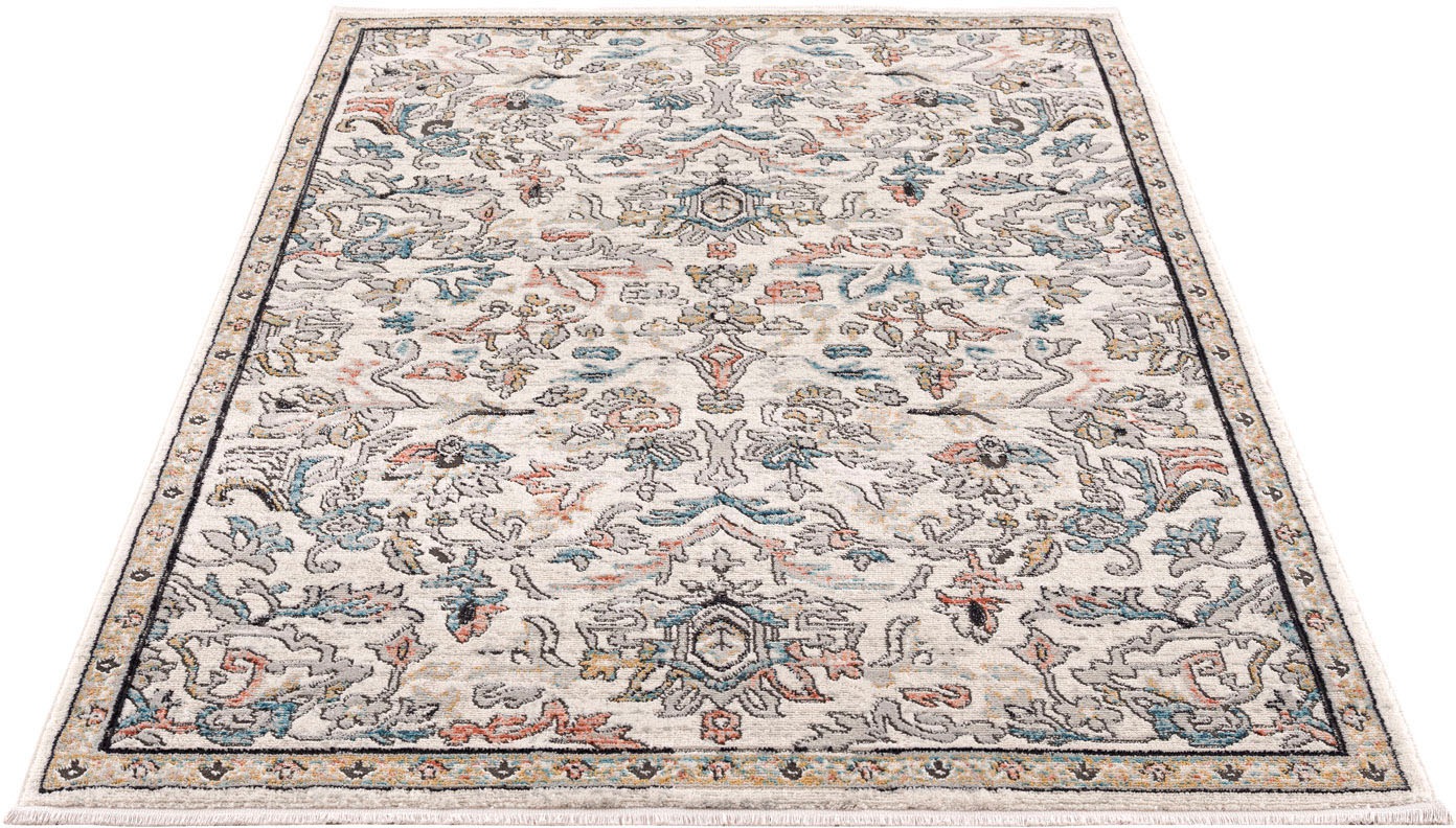 Image of Carpet City Teppich »Novel 8606«, rechteckig, 11 mm Höhe, Vintage-Teppich mit Fransen, Used-Look, Multicolor, Wohnzimmer, Schlafzimmer bei Ackermann Versand Schweiz