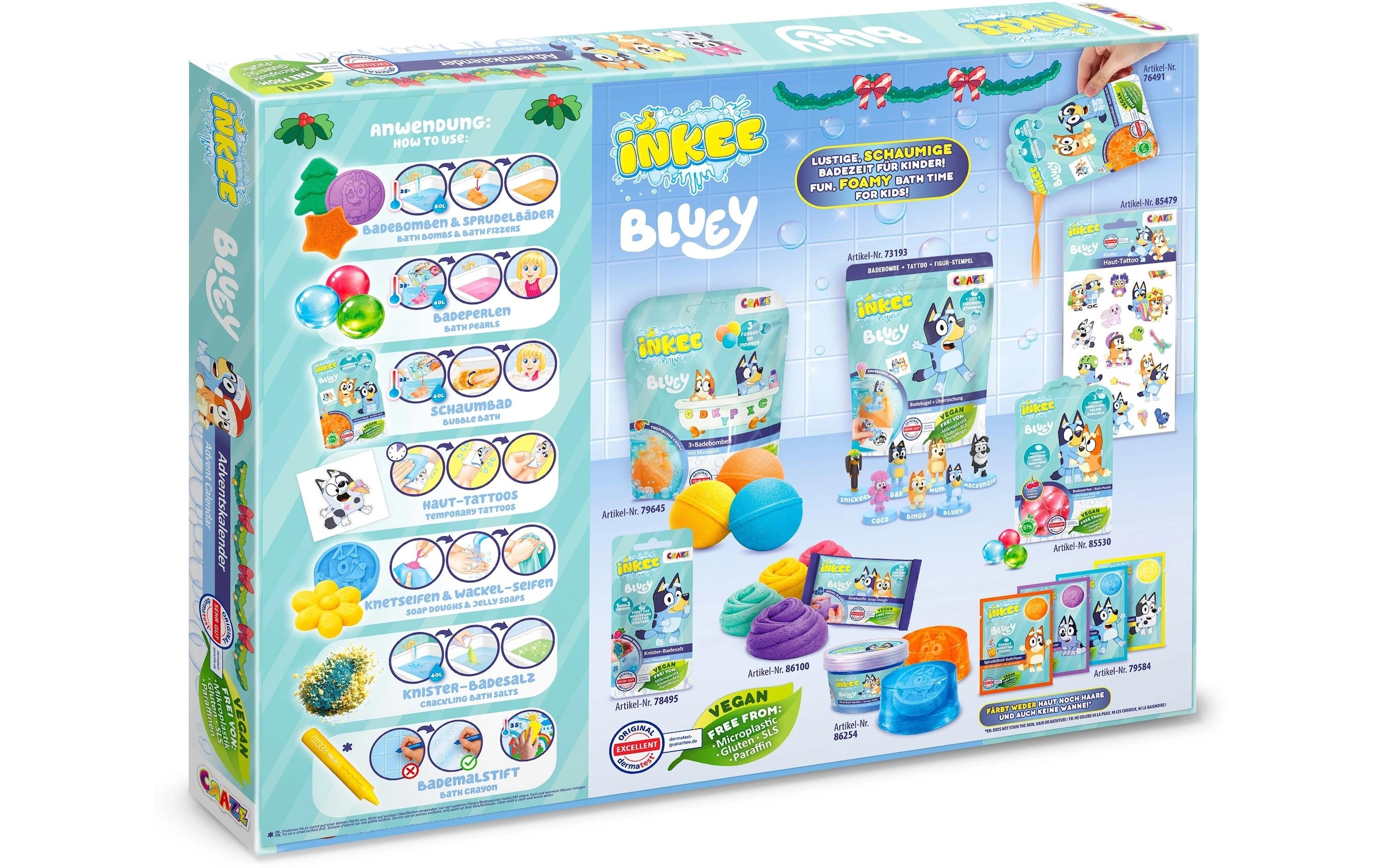 CRAZE Calendrier de l'Avent »Craze CRAZE Adventskalender Inkee Bluey Spielzeug«