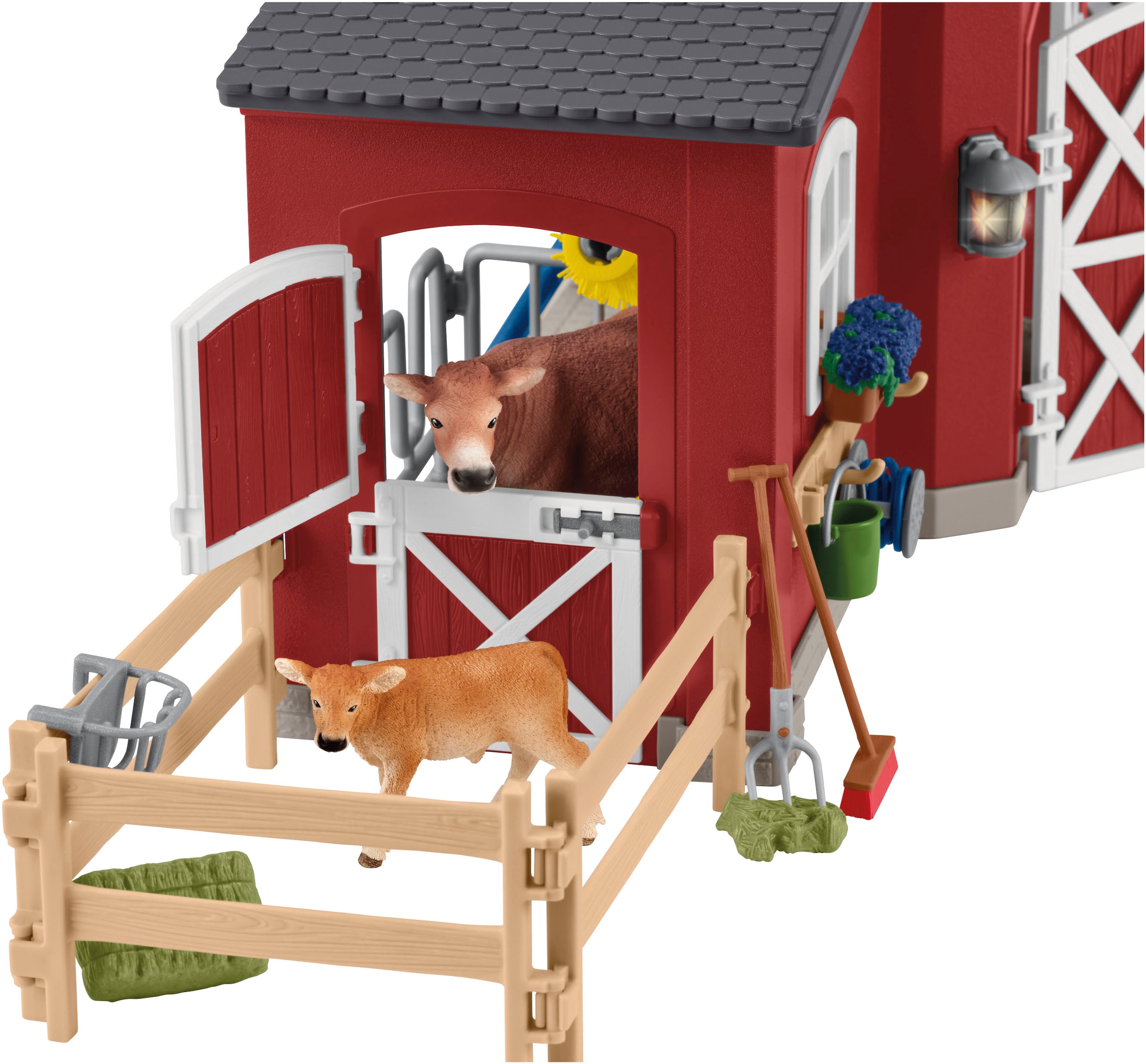 Schleich® Spielwelt »FARM WORLD, Grosse Farm rot (42606)« Made in Europe