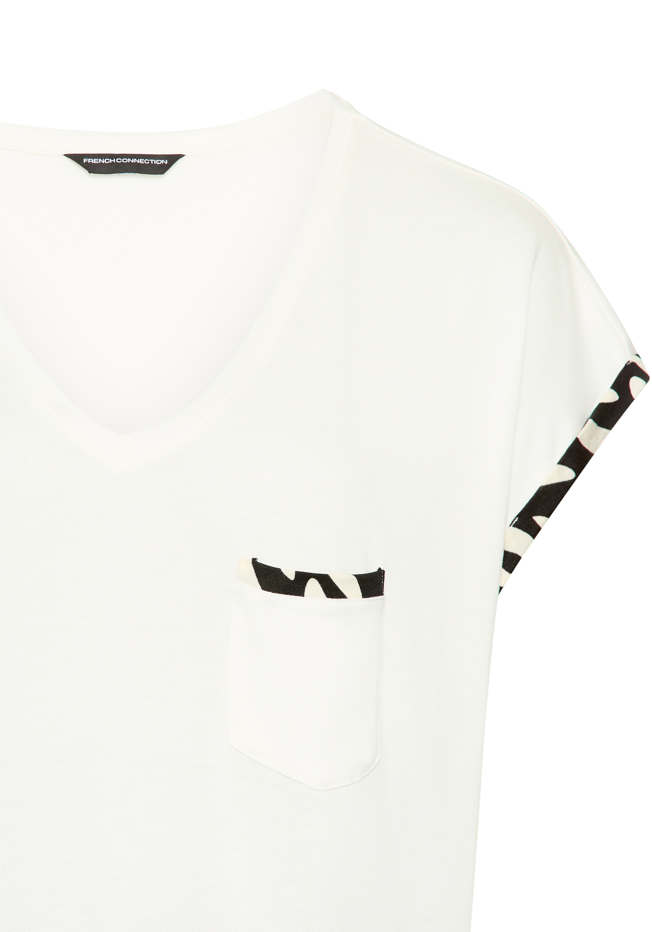 French Connection Shorty 2 im zeitlosen Schwarz-Weiss-Look