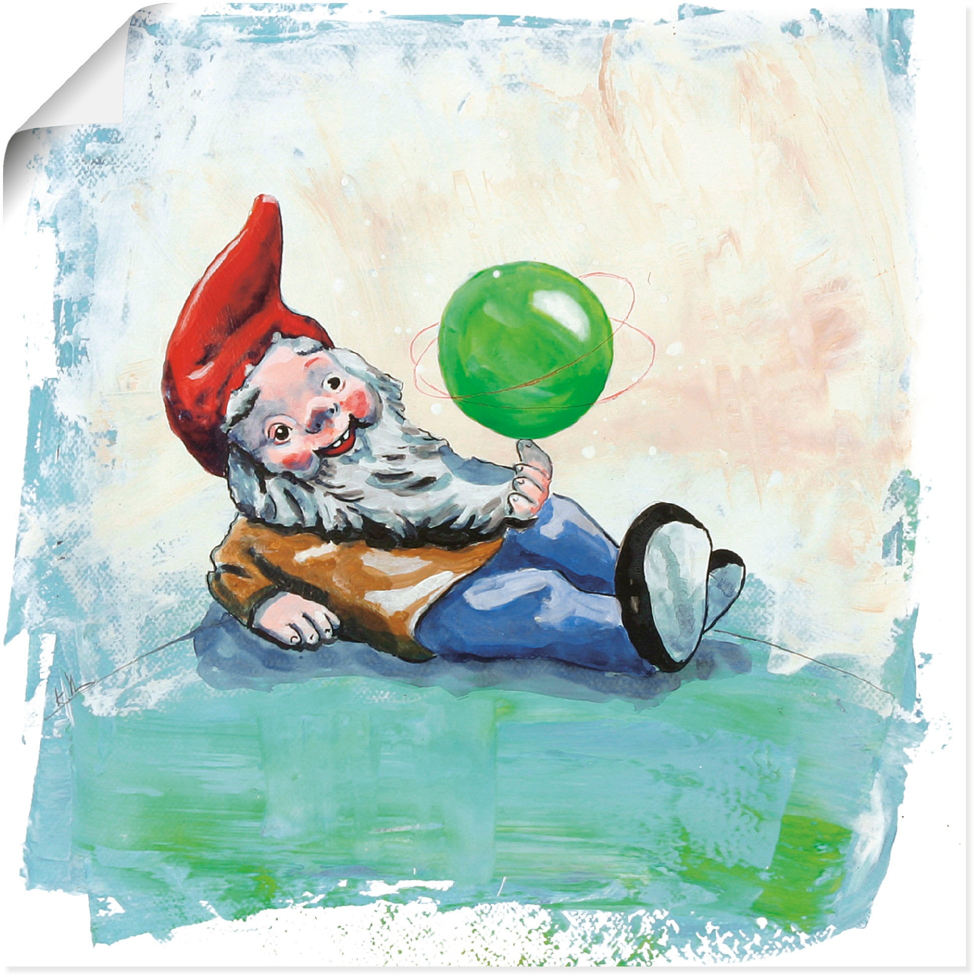 Image of Artland Wandbild »Zwerg«, Geschichten & Märchen, (1 St.), in vielen Grössen & Produktarten - Alubild / Outdoorbild für den Aussenbereich, Leinwandbild, Poster, Wandaufkleber / Wandtattoo auch für Badezimmer geeignet bei Ackermann Versand Schweiz