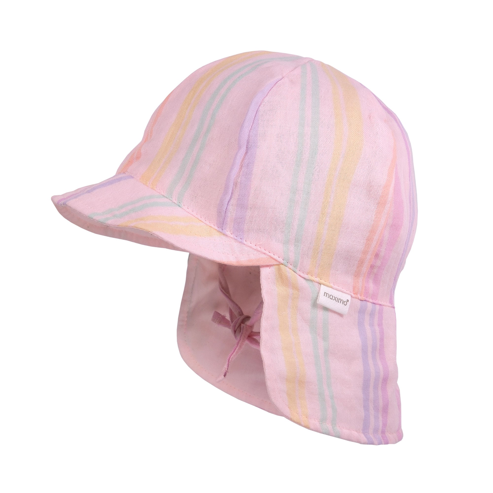 MAXIMO Casquette à visière Musselin, Nackenschutz, Bindeband, Unisex, UV-Schutz