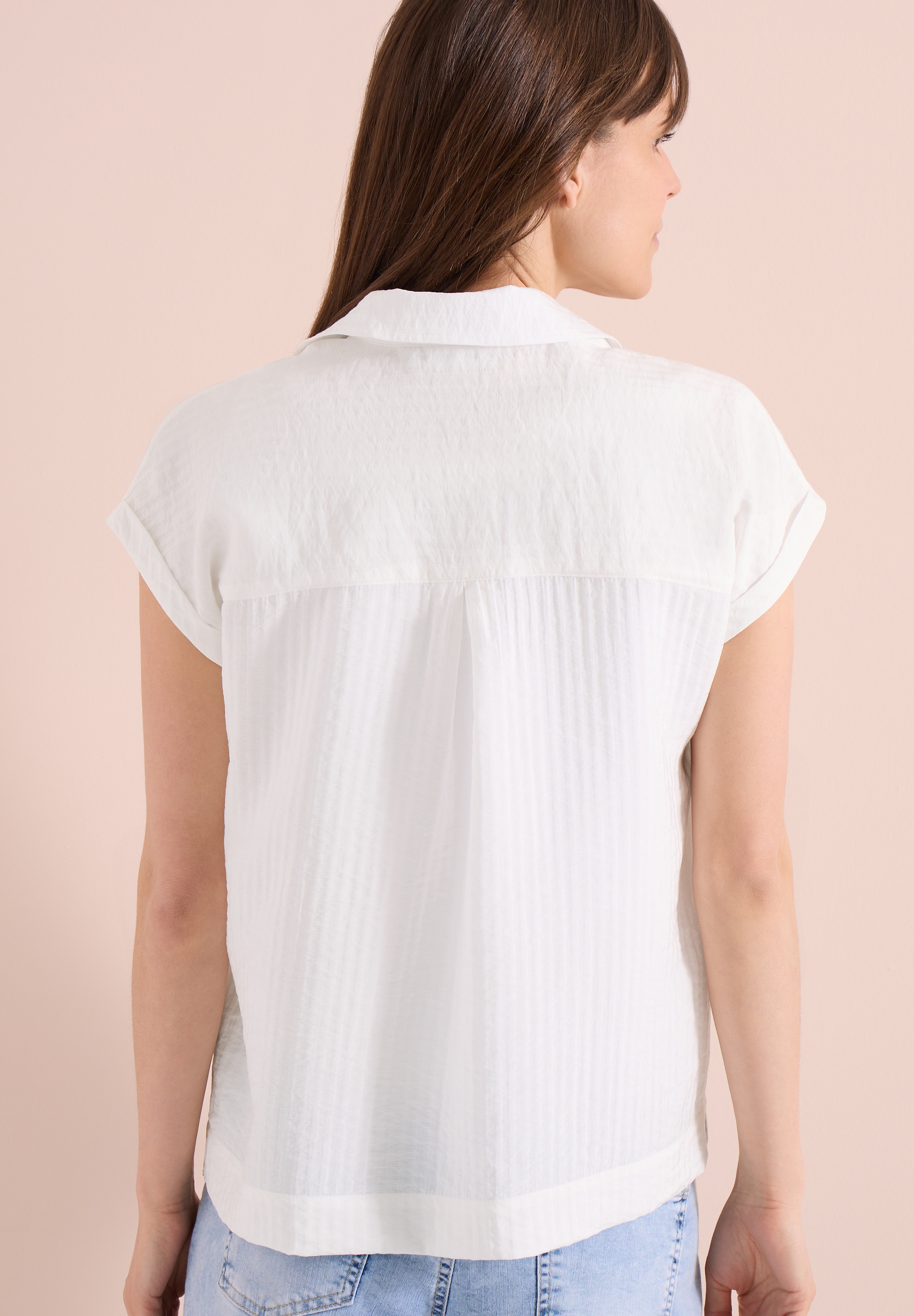 Cecil Blouse à manches courtes avec patte de boutonnage décorative