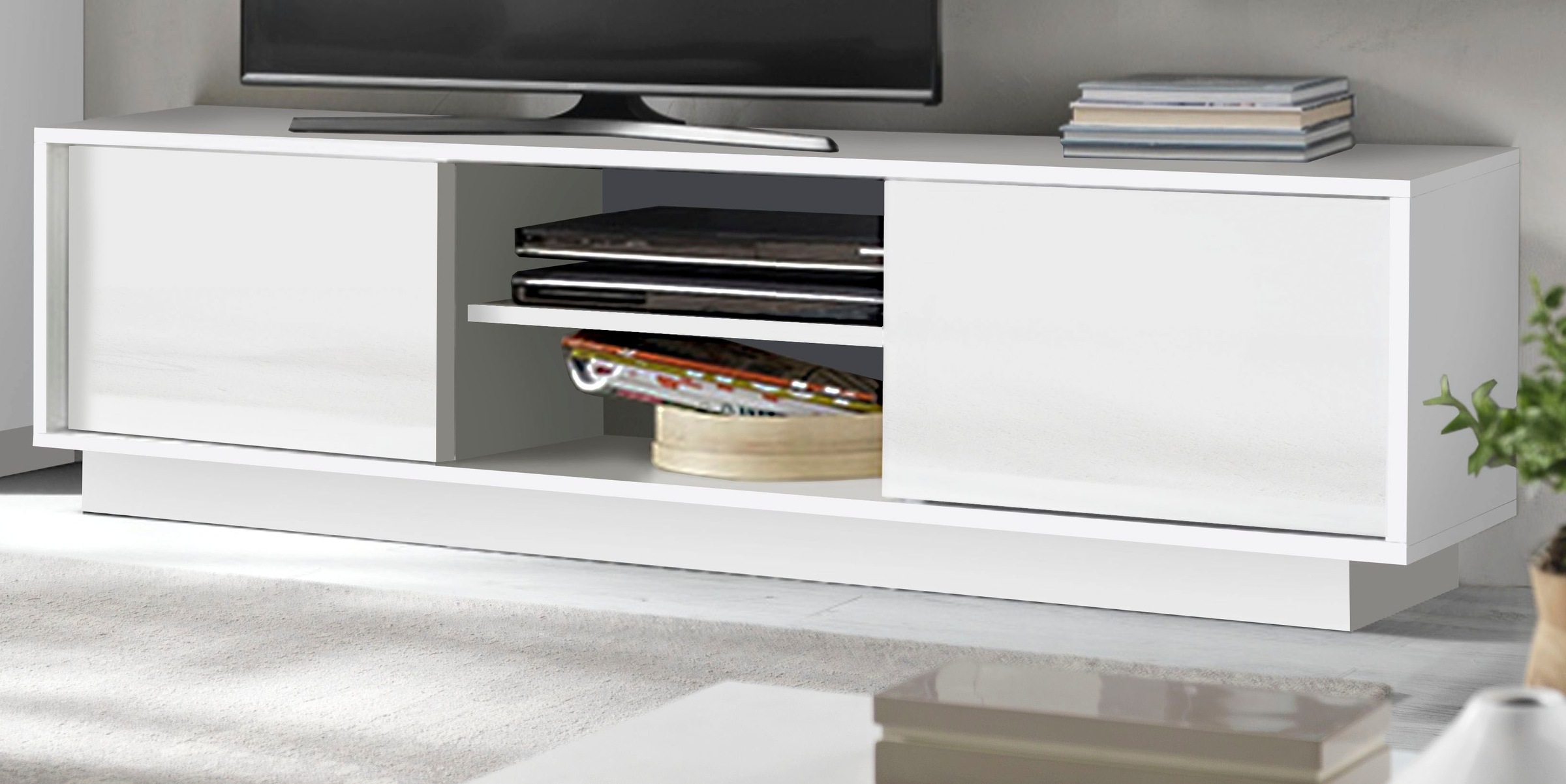 Image of LC Lowboard »Ice«, Breite 139 und 184 cm, grifflos bei Ackermann Versand Schweiz