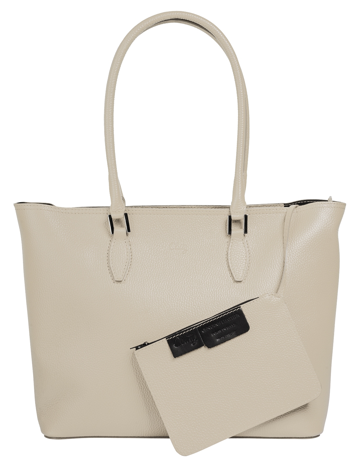Cluty Shopper, echt Leder, Made in Italy