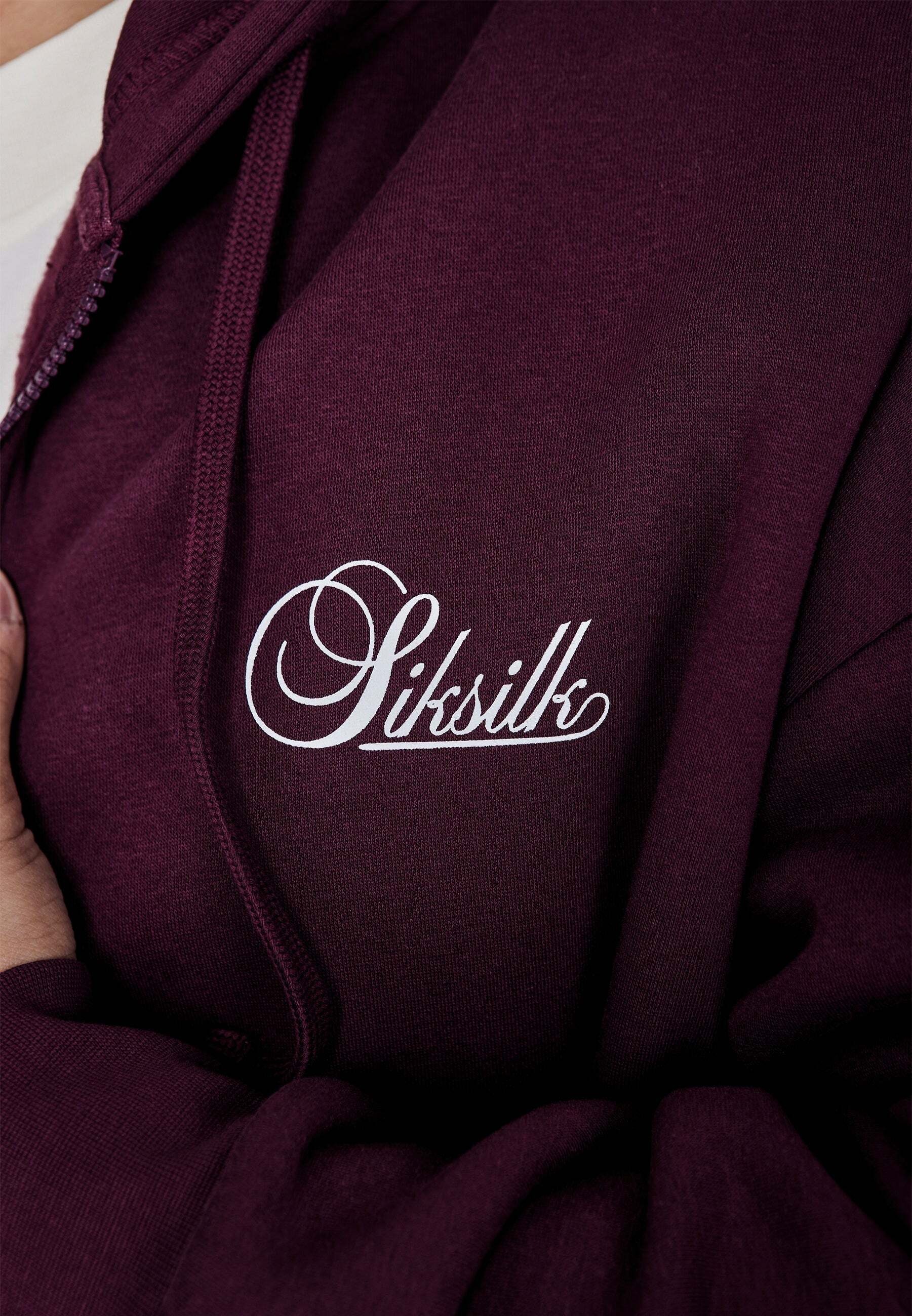 Siksilk Veste sweat »Siksilk Sweatjacke Essentials Full Zip Hoodie«