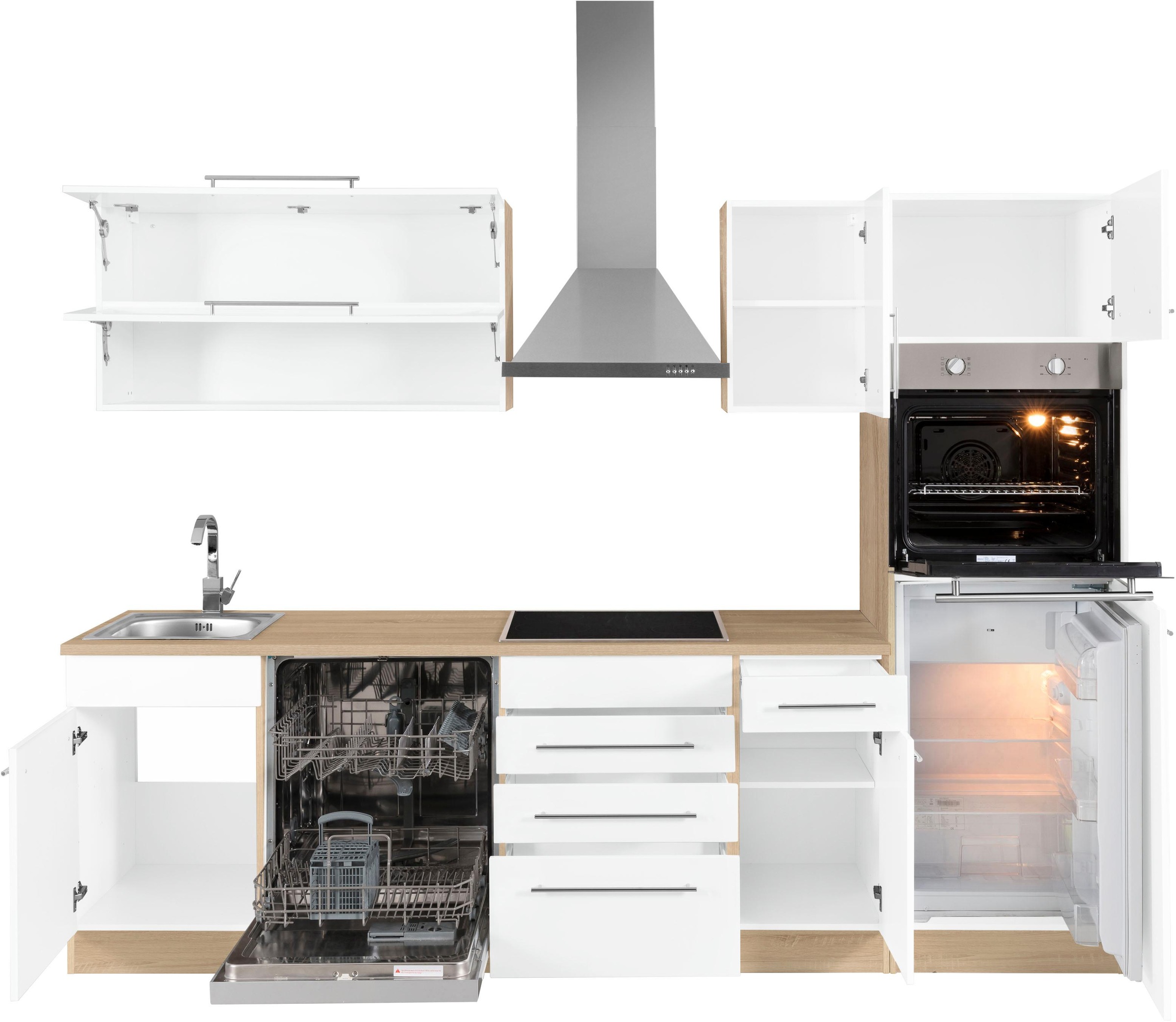 KOCHSTATION Kitchenette »KS-Eton« sans appareils électriques, largeur 270 cm