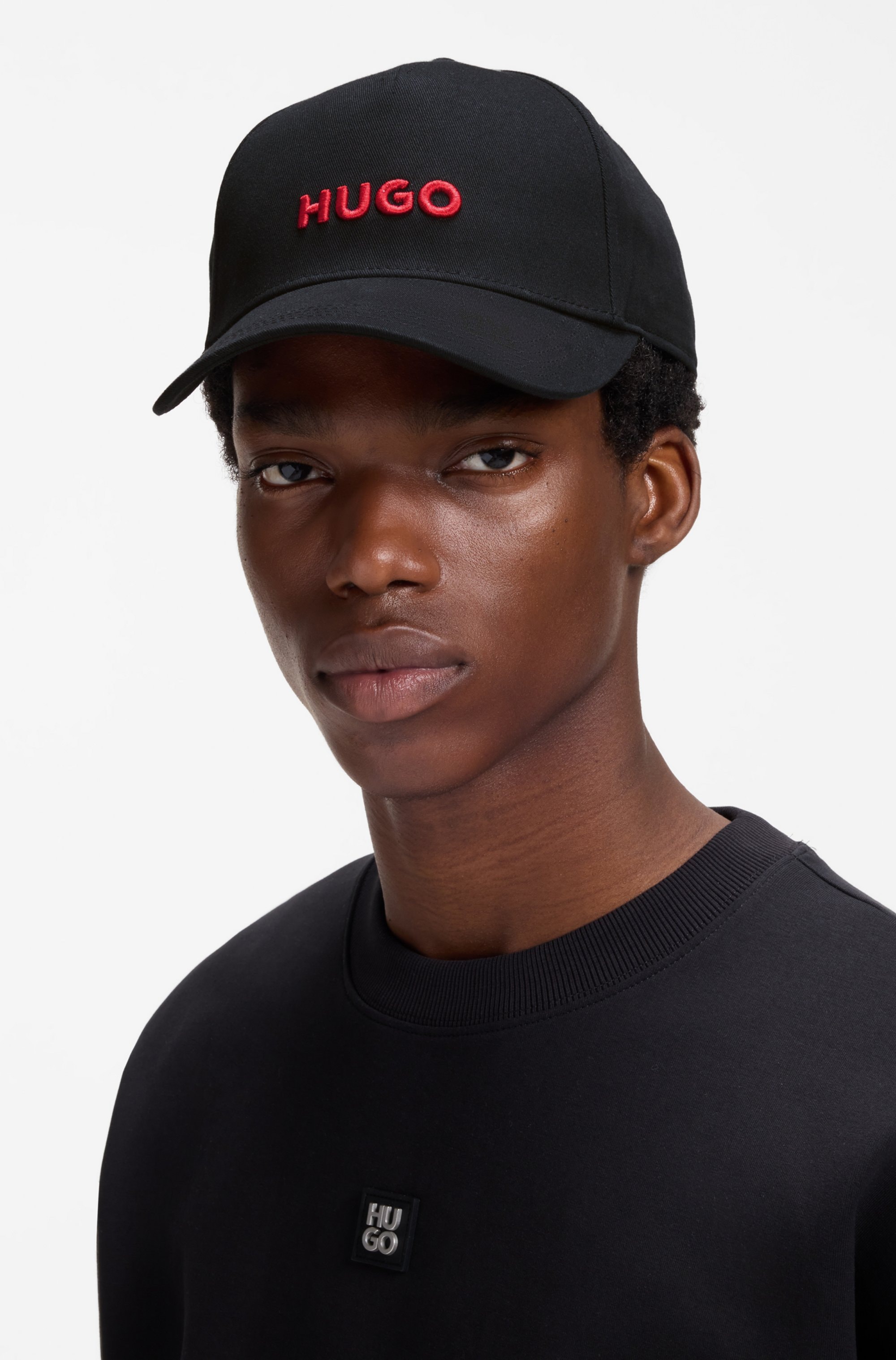 HUGO Casquette de baseball avec broderie 3D du logo, fermeture réglable, unisexe