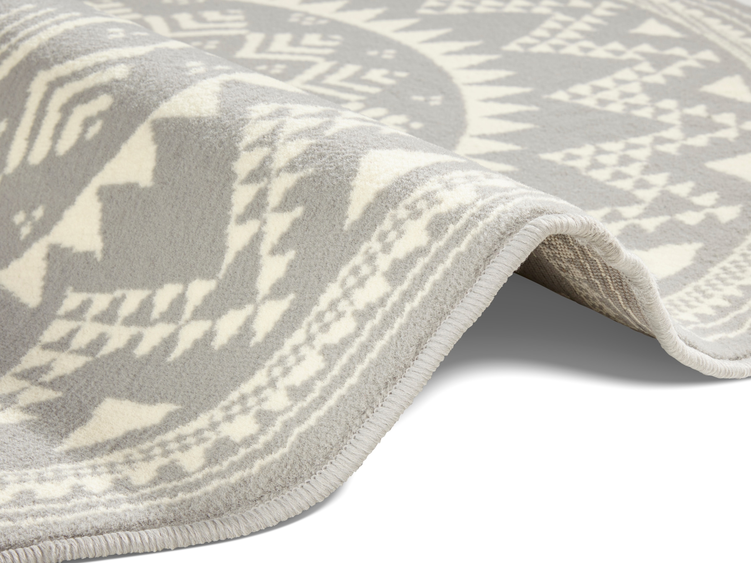 HANSE Home Teppich »Valencia«, rund, 9 mm Höhe, Kurzflor, Modern, Vintage, Mandala, Wohnzimmer, Kinderzimmer, Flur