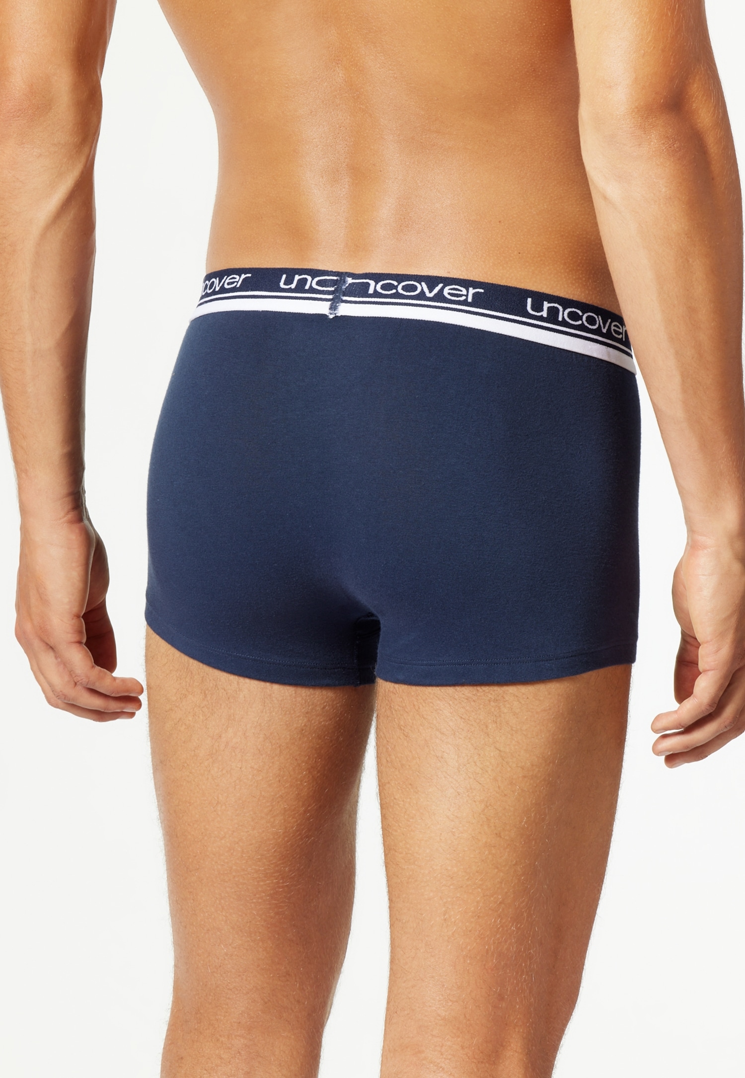 uncover by SCHIESSER Boxer »Uncover Cotton« 2er Pack,  Logo-Bund, elastisch, ohne Eingriff, perfekter Sitz