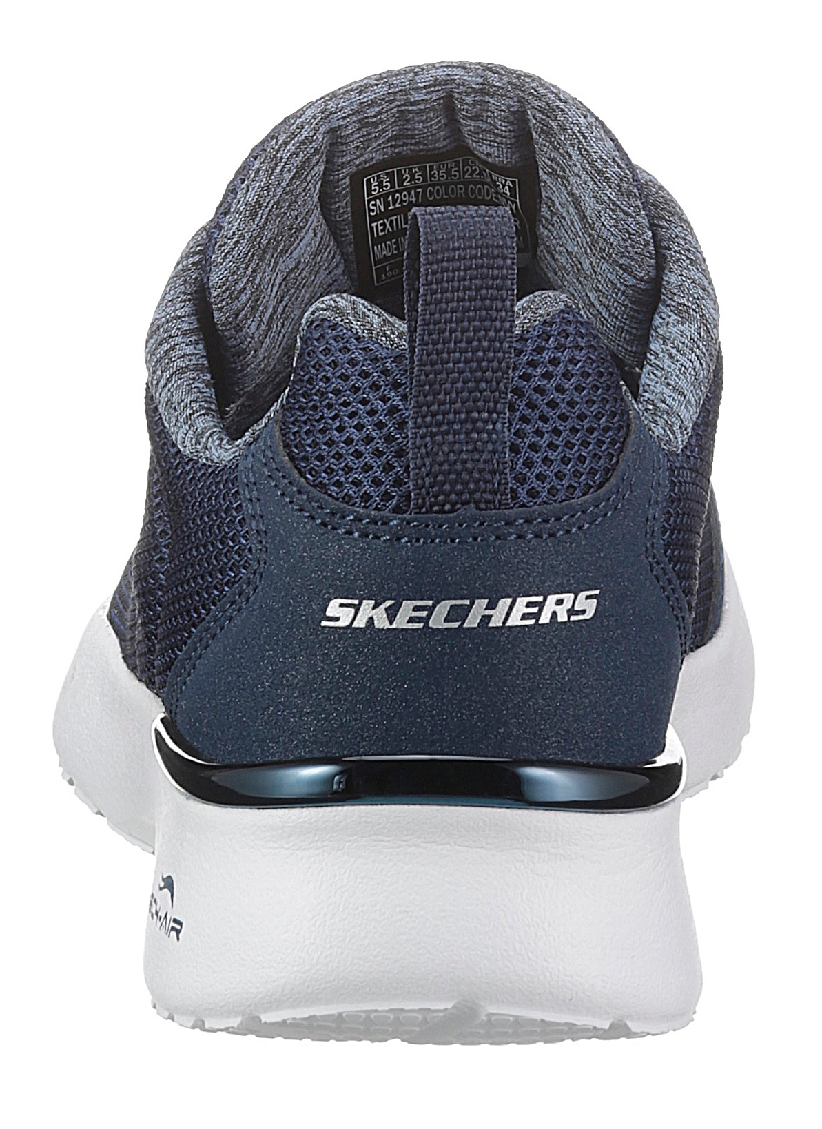 Skechers Sneaker »Skech-Air Dynamight der mit Trouver Ferse Fast sur Metallic-Element - an Brake«