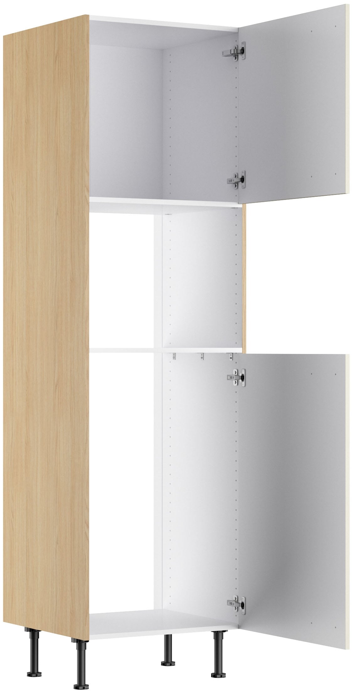 KOCHSTATION Armoire pour micro-ondes »KS-Lucy« Breite 60 cm, mit 2 Türen, Soft-Close, höhenverstellbare Füsse