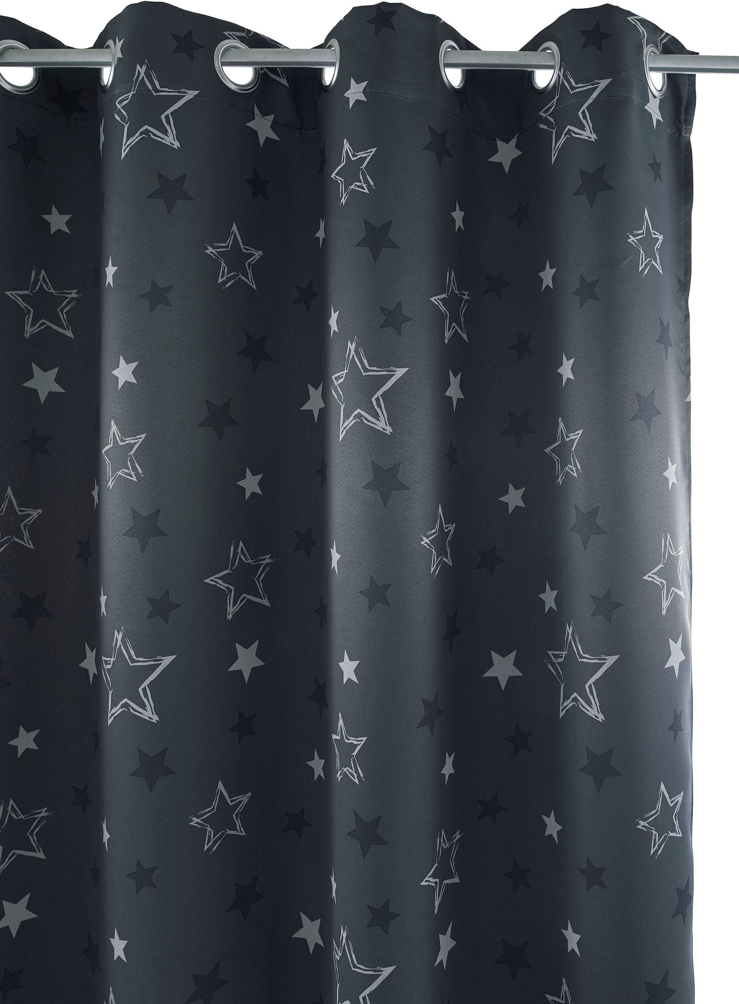 my home Vorhang »STARRY« Ösen 1 Stk. tlg. bedruckt, blickdicht, verschiedene Grössen