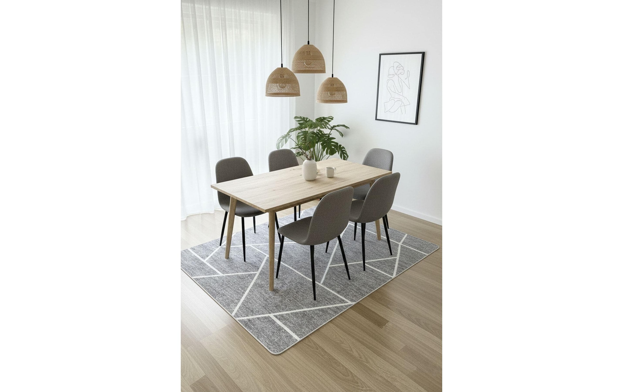   Teppich »Conceptum Hypnose Ted 60 cm x 100 cm« rechteckig
