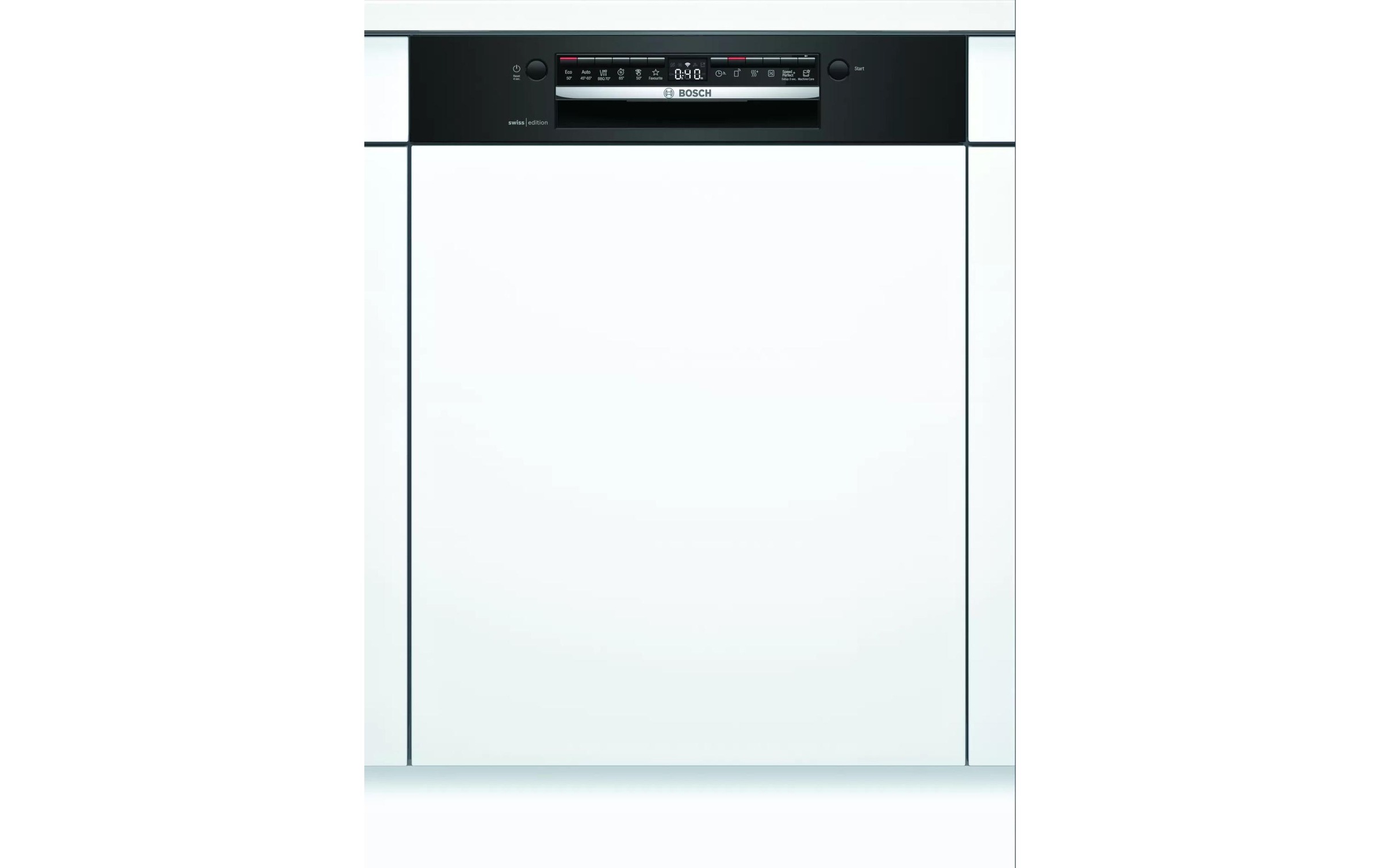 Image of BOSCH teilintegrierbarer Geschirrspüler, SMI4HCB48H, 14 Massgedecke, Höhenverstellbarer Oberkorb, Besteckschublade, Glasschon-System, Restzeitanzeige, Tastensperre, Maschinenpflegeprogramm, Startzeitvorwahl bei Ackermann Versand Schweiz
