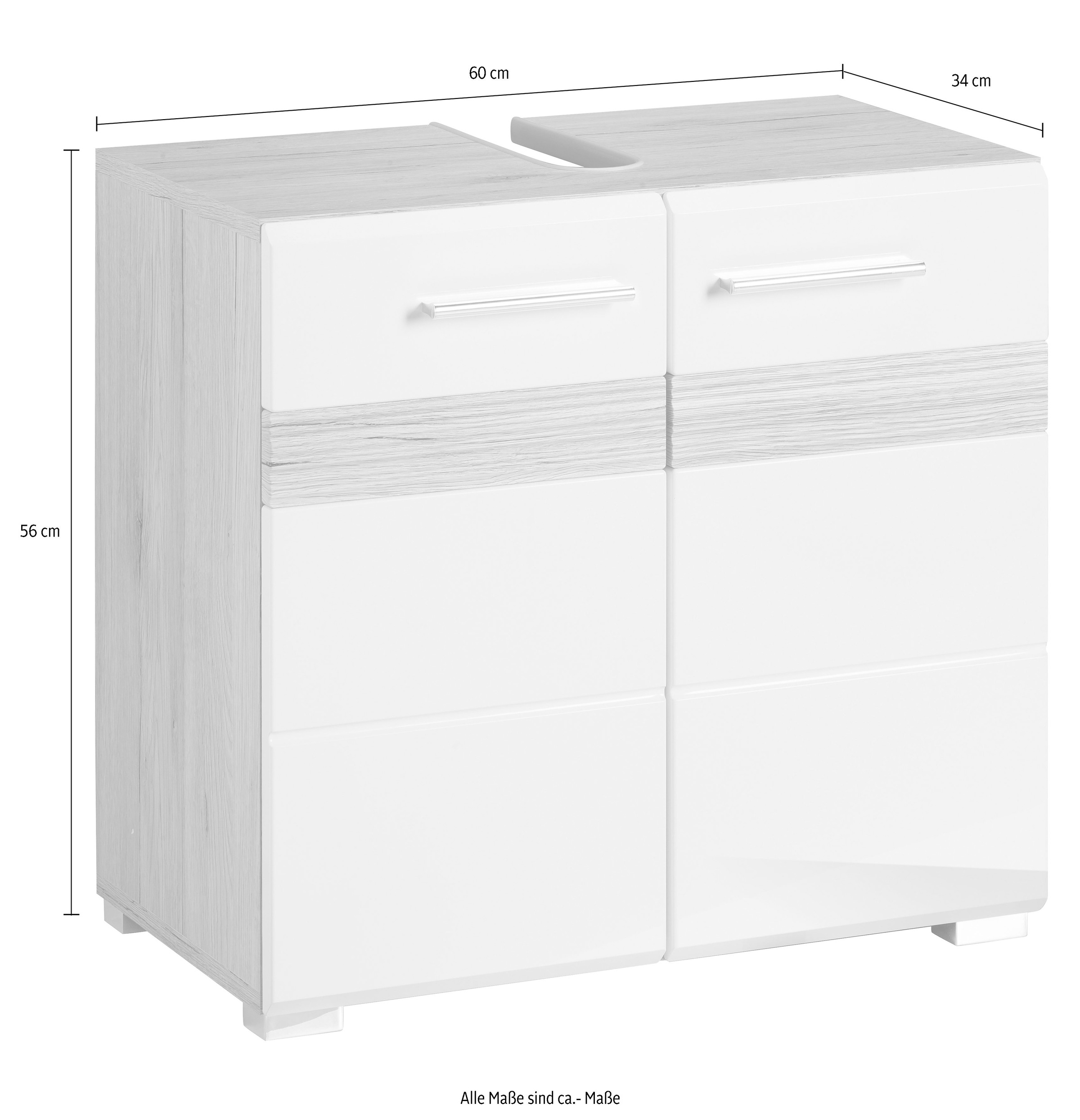 trendteam Waschbeckenunterschrank »Tone«