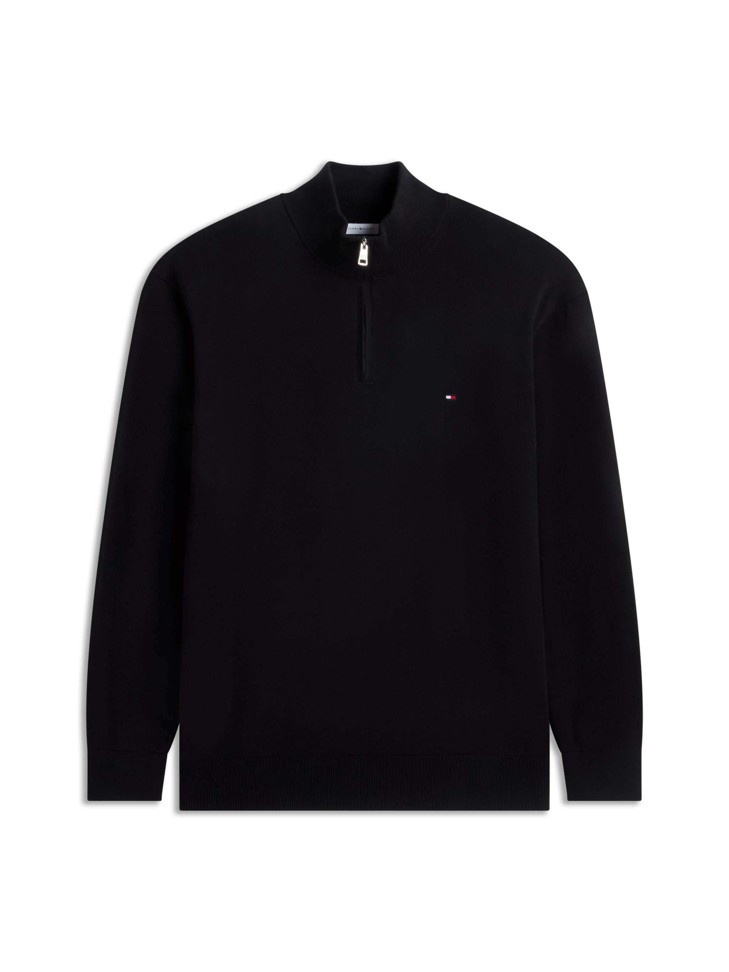 Tommy Hilfiger Big & Tall Troyer »BT-PIMA ORG CTN CASHMERE ZMOCK-B« Grosse Grössen