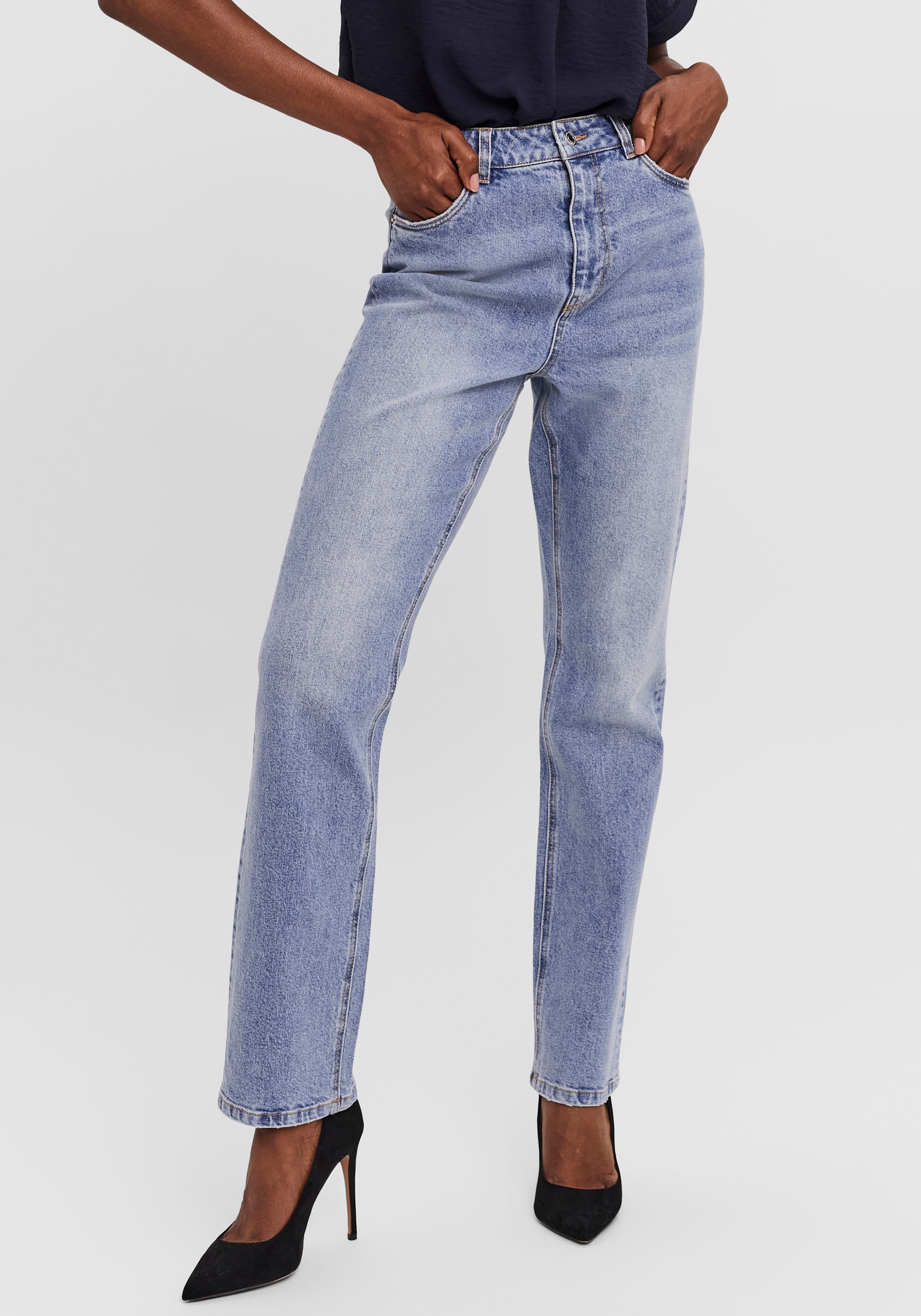 Image of Vero Moda Straight-Jeans »VMDREW HR STRAIGHT JEANS« bei Ackermann Versand Schweiz